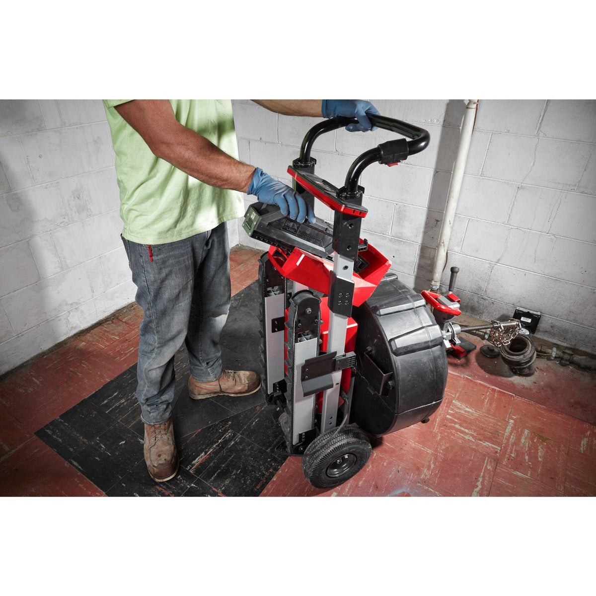 Mașină desfundat țevi industrială cu funcție POWERTREDZ™ MX FUEL™ M18 Milwaukee MXF LSDP-301, cod 4933471851, 1 x acumulator MXF CP203, 1 x încărcător MXF C, fără cutie - BIG STORE (Dynamic Tools SRL)