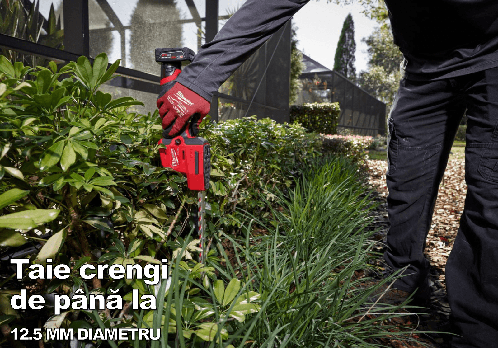 Trimmer gard viu 20cm, M12™ Milwaukee M12FHT20-402, + 2 x acumulator M12B4 (4,0Ah) + 1 x încărcător C12C, cod 4933479676 - BIG STORE (Dynamic Tools SRL)