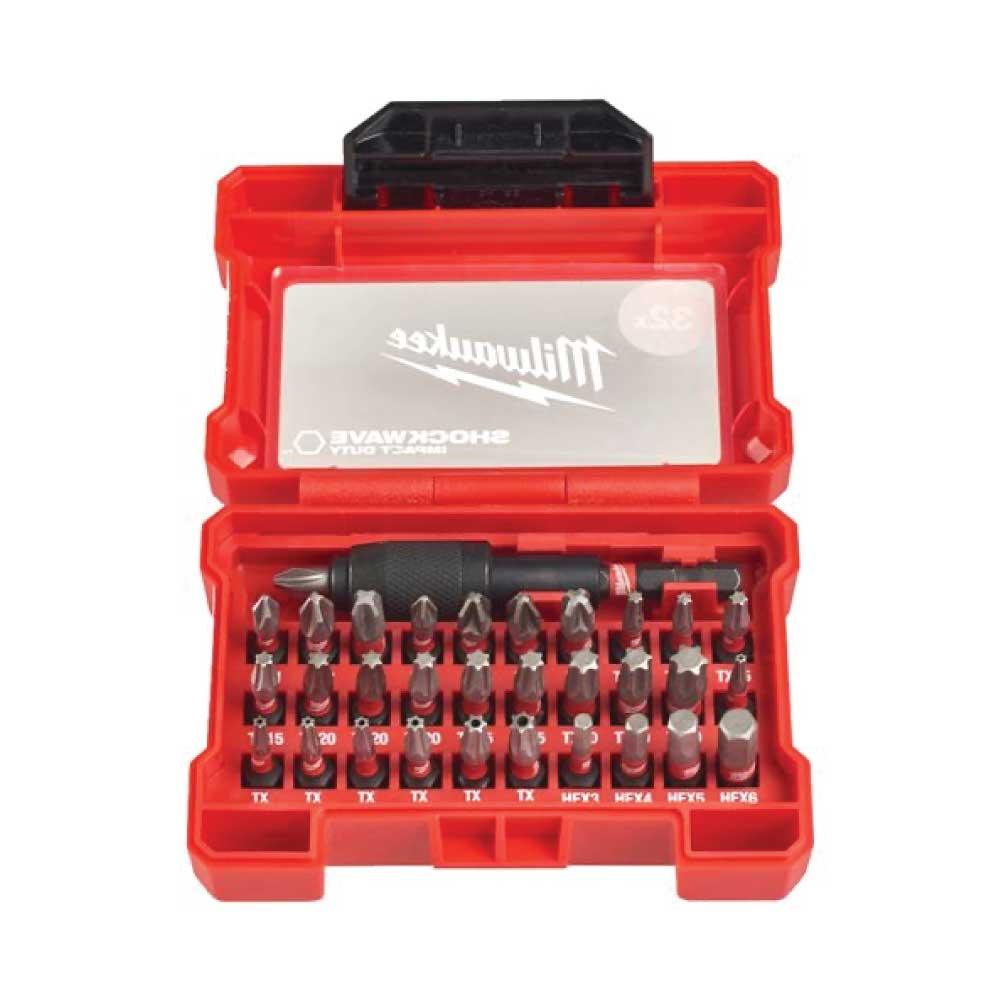 Set biți Milwaukee SHOCKWAVE™ IMPACT DUTY - 32 BUC - BIG STORE (Dynamic Tools SRL)