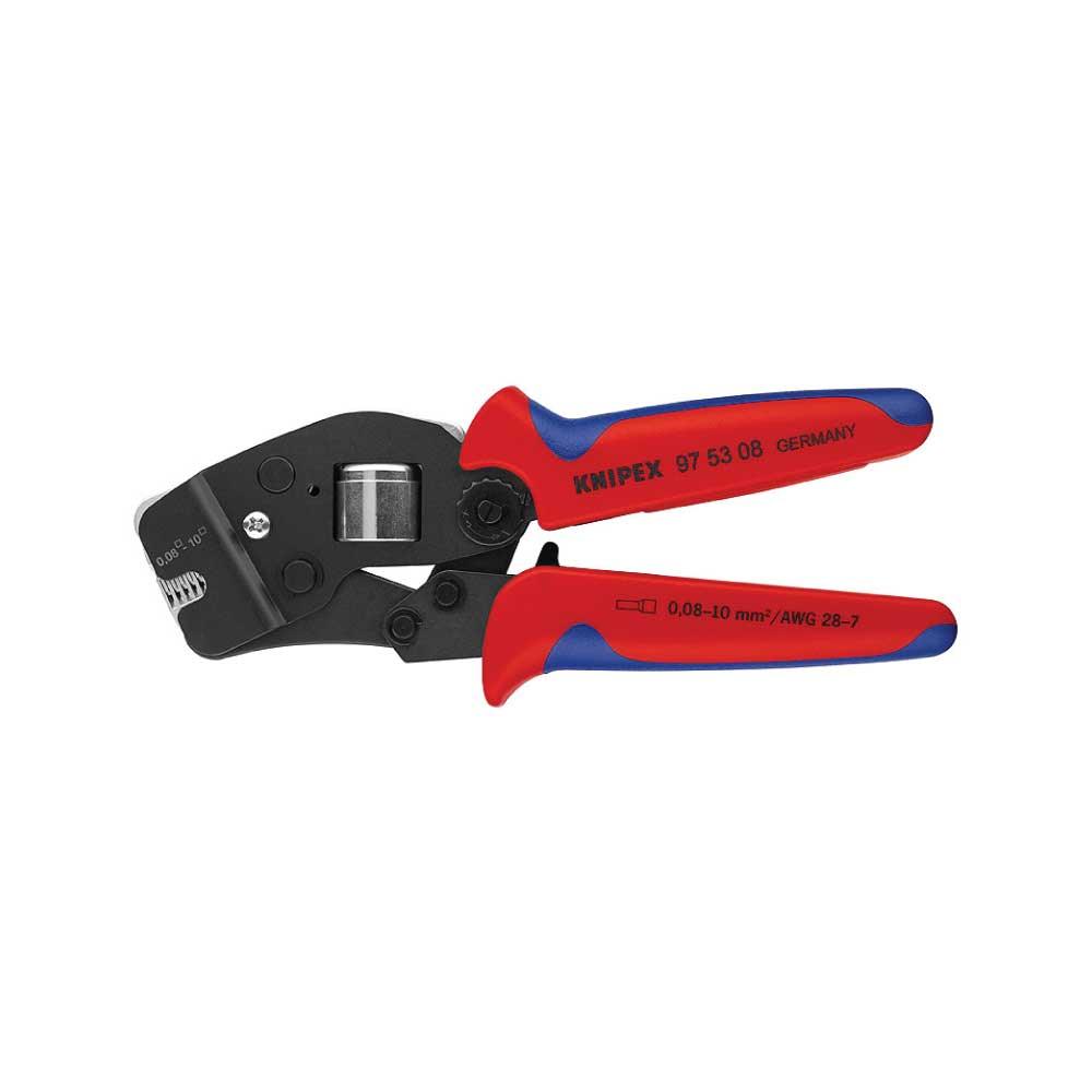 Clește de sertizat ferule Knipex cu autoreglaj brunat 190 mm 975308 - BIG STORE (Dynamic Tools SRL)