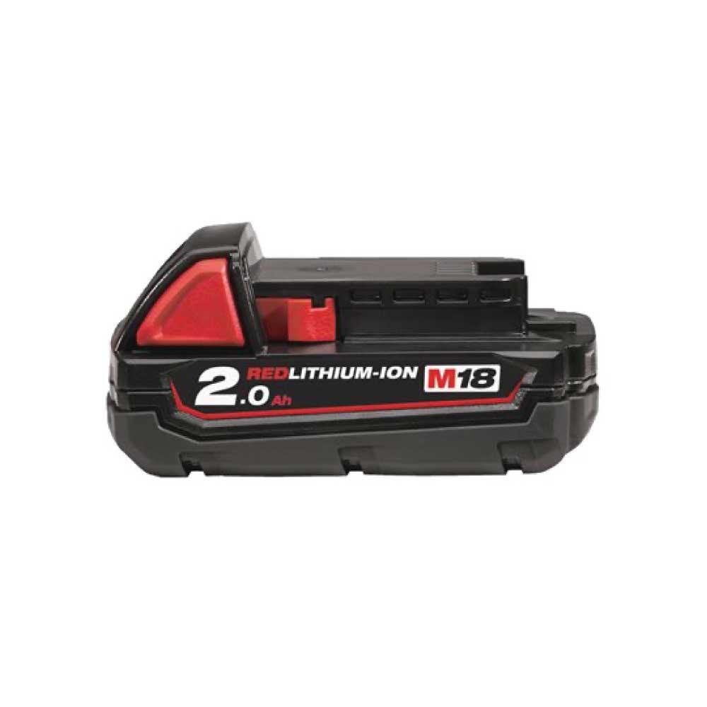 Acumulator 18V*2Ah Milwaukee REDLITHIUM-ION™ M18-B2, fără cutie, 4932430062 - BIG STORE (Dynamic Tools SRL)