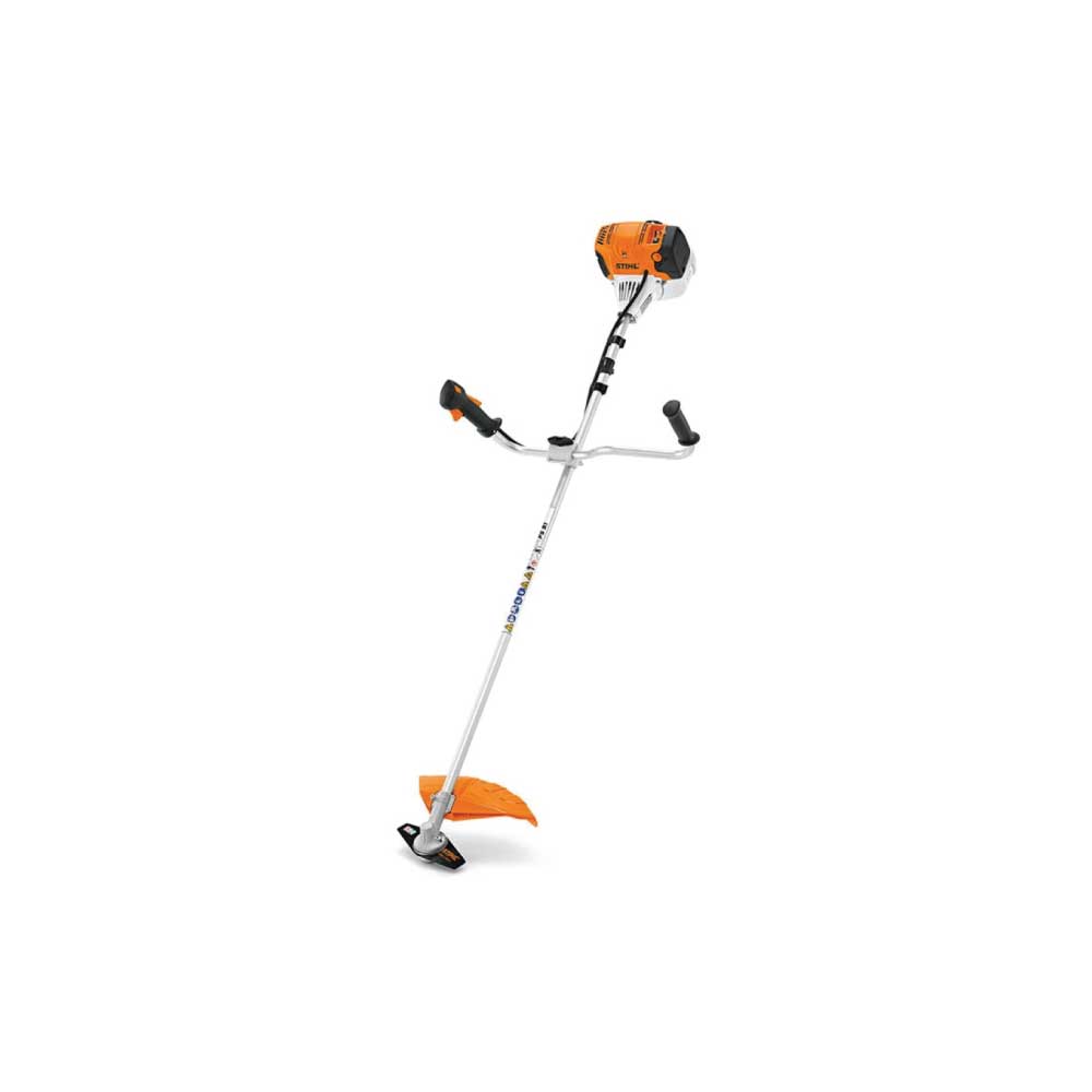 Motocoasă Stihl FS 91, benzină, 1,3CP, motor 2T, tehnologie 4-MIX, cuțit iarbă (inclus) și cap tăietor cu fir (opțional)