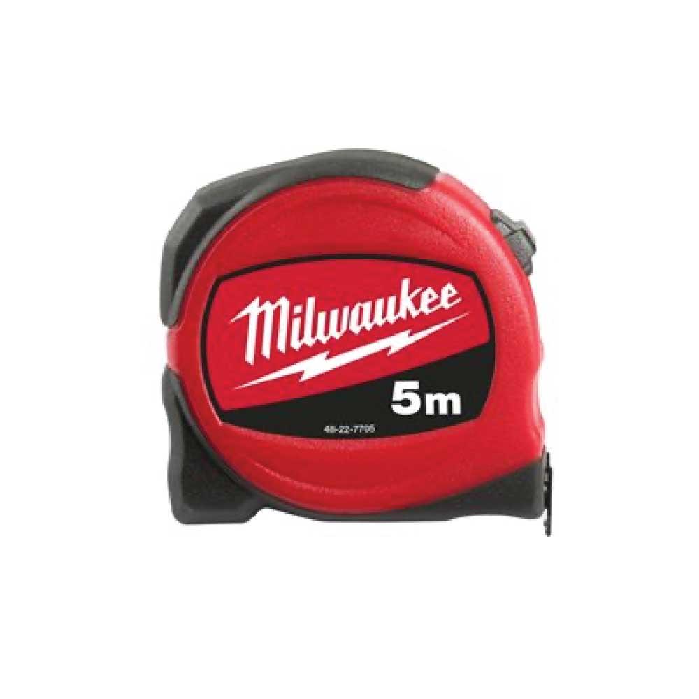 Ruletă Milwaukee SlimLine, 5 m x 19 mm, cod 48227705 - BIG STORE (Dynamic Tools SRL)