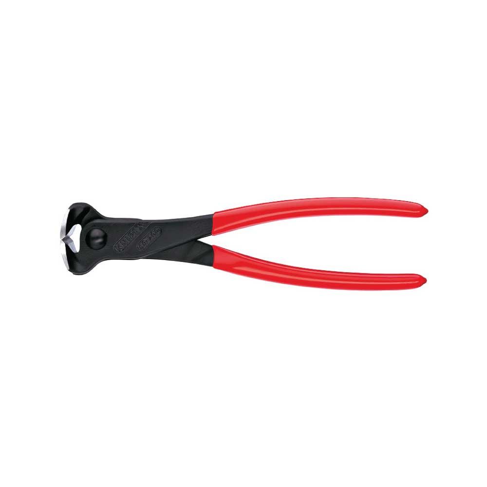 Tăietor frontal Knipex, vopsit negru, acoperit cu plastic, 160 mm, cod 6801160 - BIG STORE (Dynamic Tools SRL)
