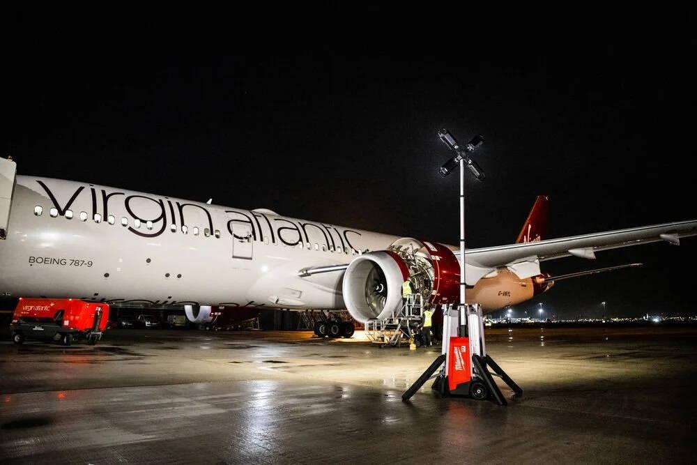 Sculele Milwaukee ajută la întreținerea tehnică a avioanelor "Virgin Atlantic" - BIG STORE (Dynamic Tools SRL)