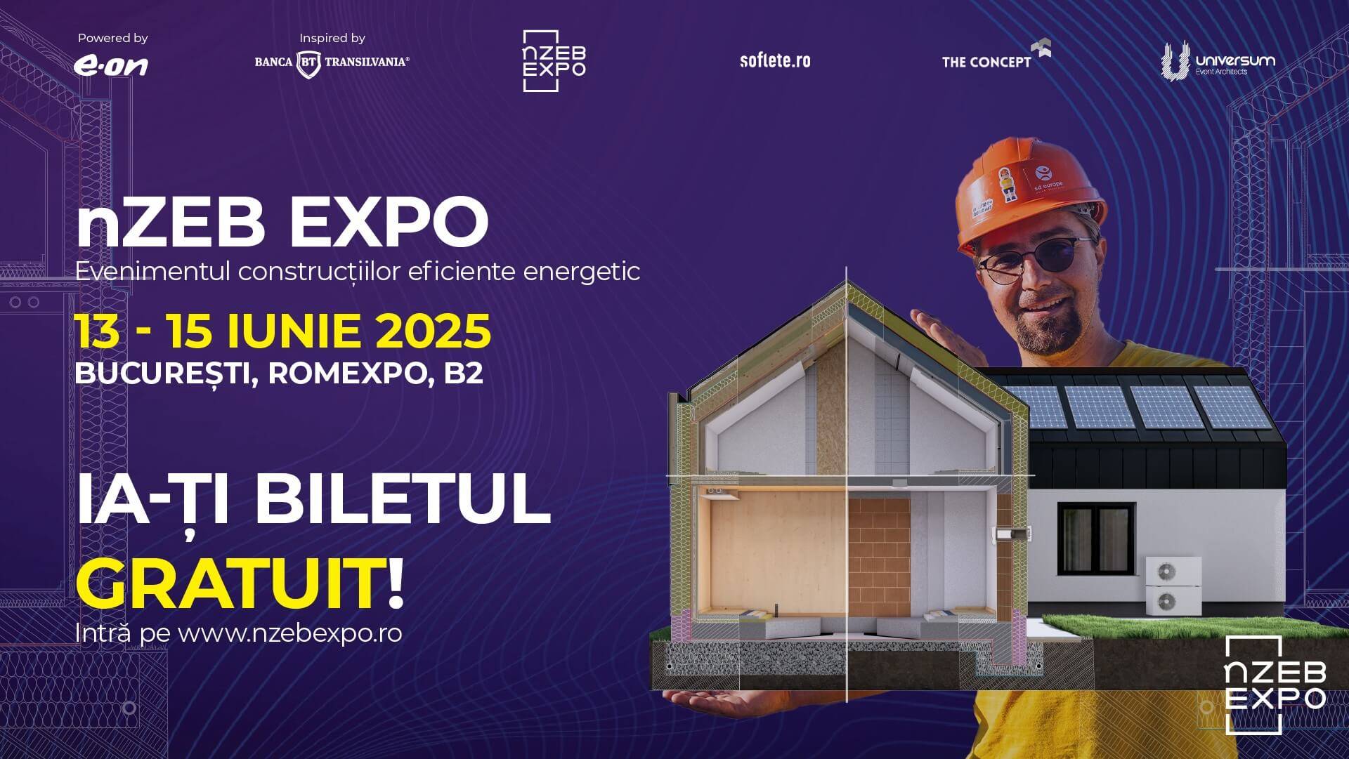 Te invităm la nZEB Expo București - Romexpo Pavilion B2 | 13–15 Iunie