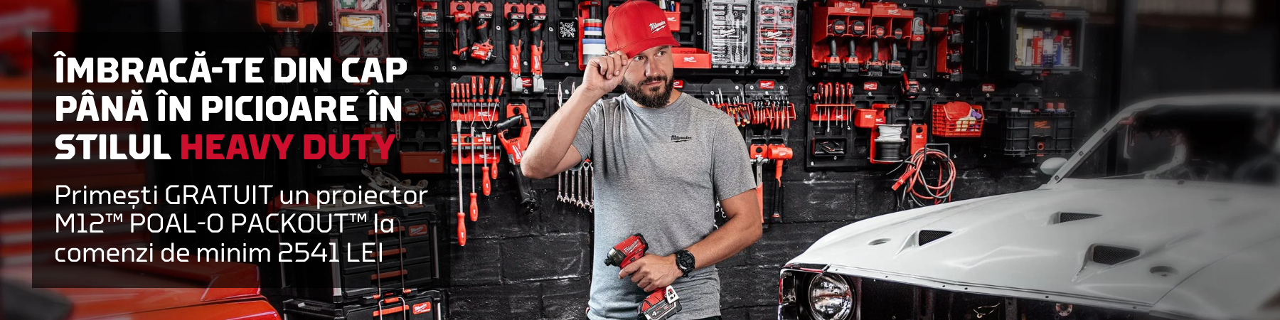 Campanie Proiector Milwaukee M12™ POAL-0 CADOU