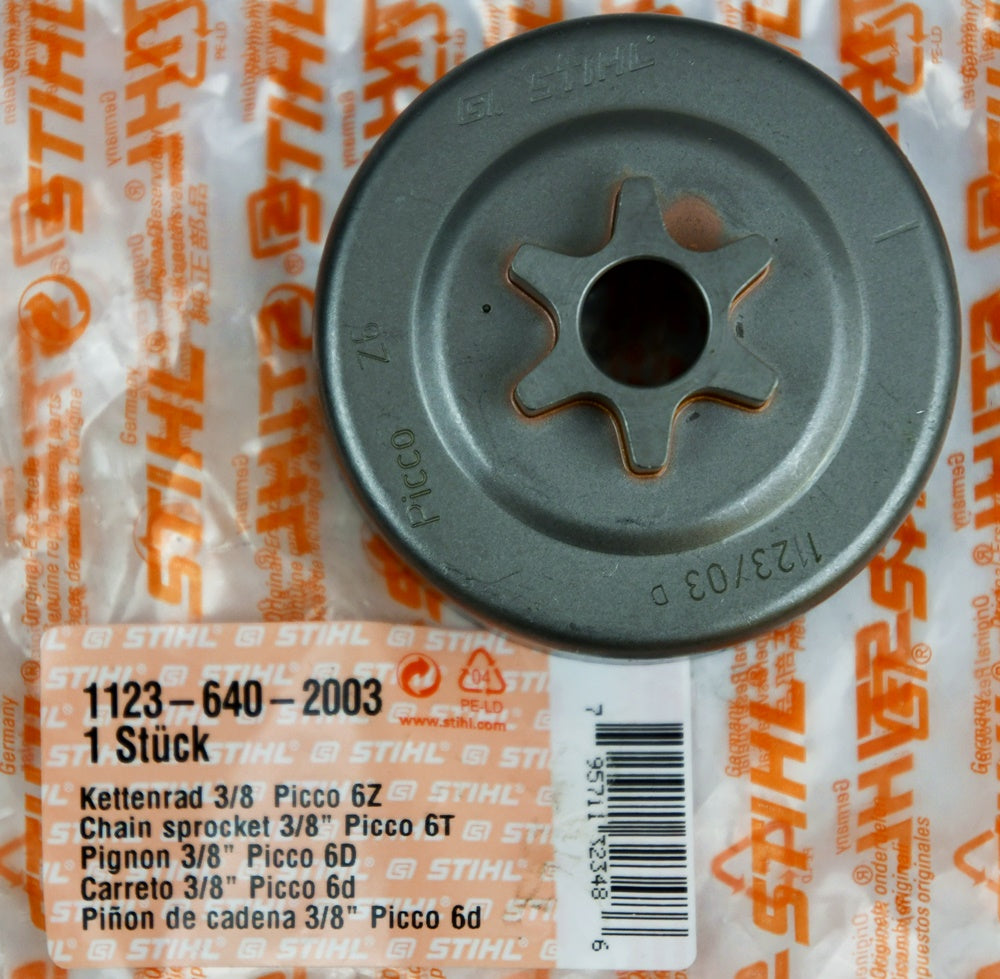 Roată de lanț 3/8"P 6 dinți STIHL [ORIGINAL], cod 11236402003