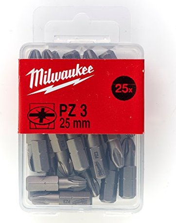 Set biți PZ3 (25 buc), lungime 25 mm, Milwaukee cod 4932399591