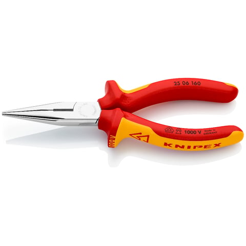 Clești cu vârf îngust și tăișuri laterale izolați VDE KNIPEX 2506160