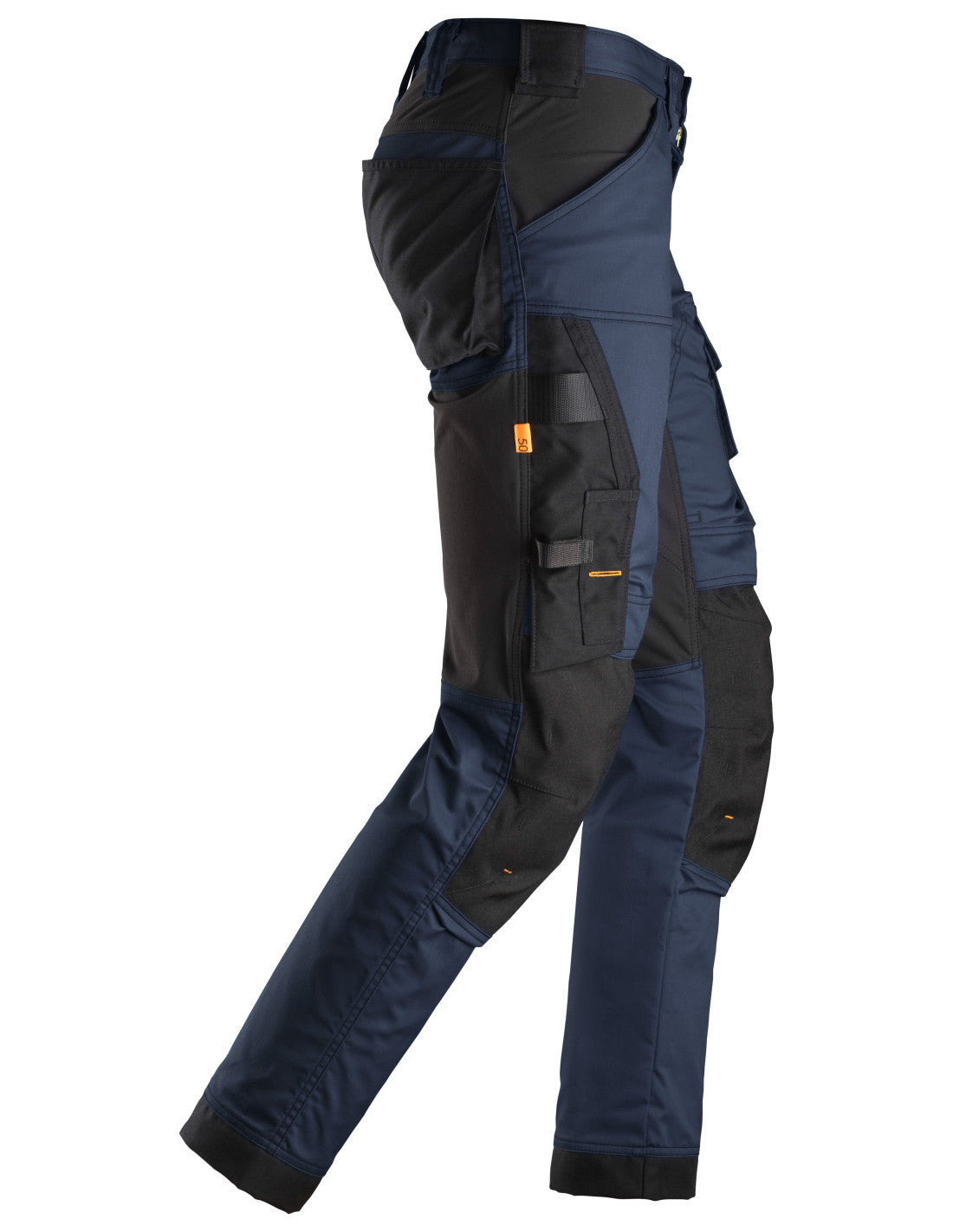 Pantaloni de lucru, stretch, Snickers Workwear, AllroundWork, 6341, Navy/Black