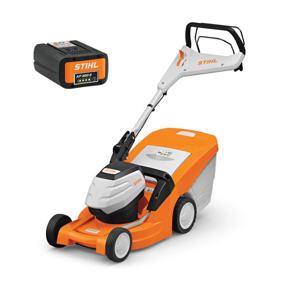 RMA 443.2 PV Mașină de tuns gazonul pe acumulator Stihl, cu acumulator AP 300 S, cod 63380111435