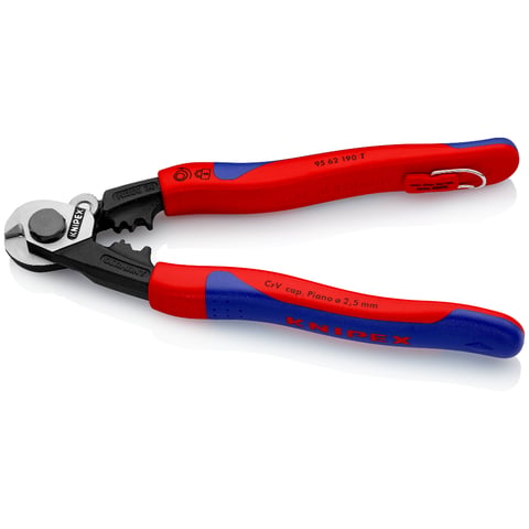 Tăietor frânghii oțel forjat cu punct de ancorare KNIPEX 9562190T