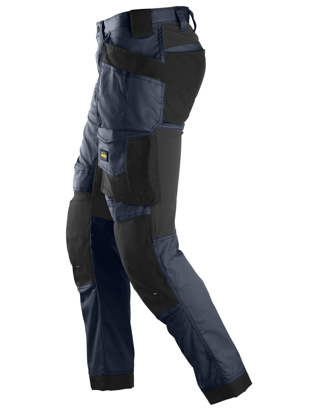 Pantaloni de lucru, stretch, cu buzunare holster, Snickers Workwear, AllroundWork, 6241, Navy/Black
