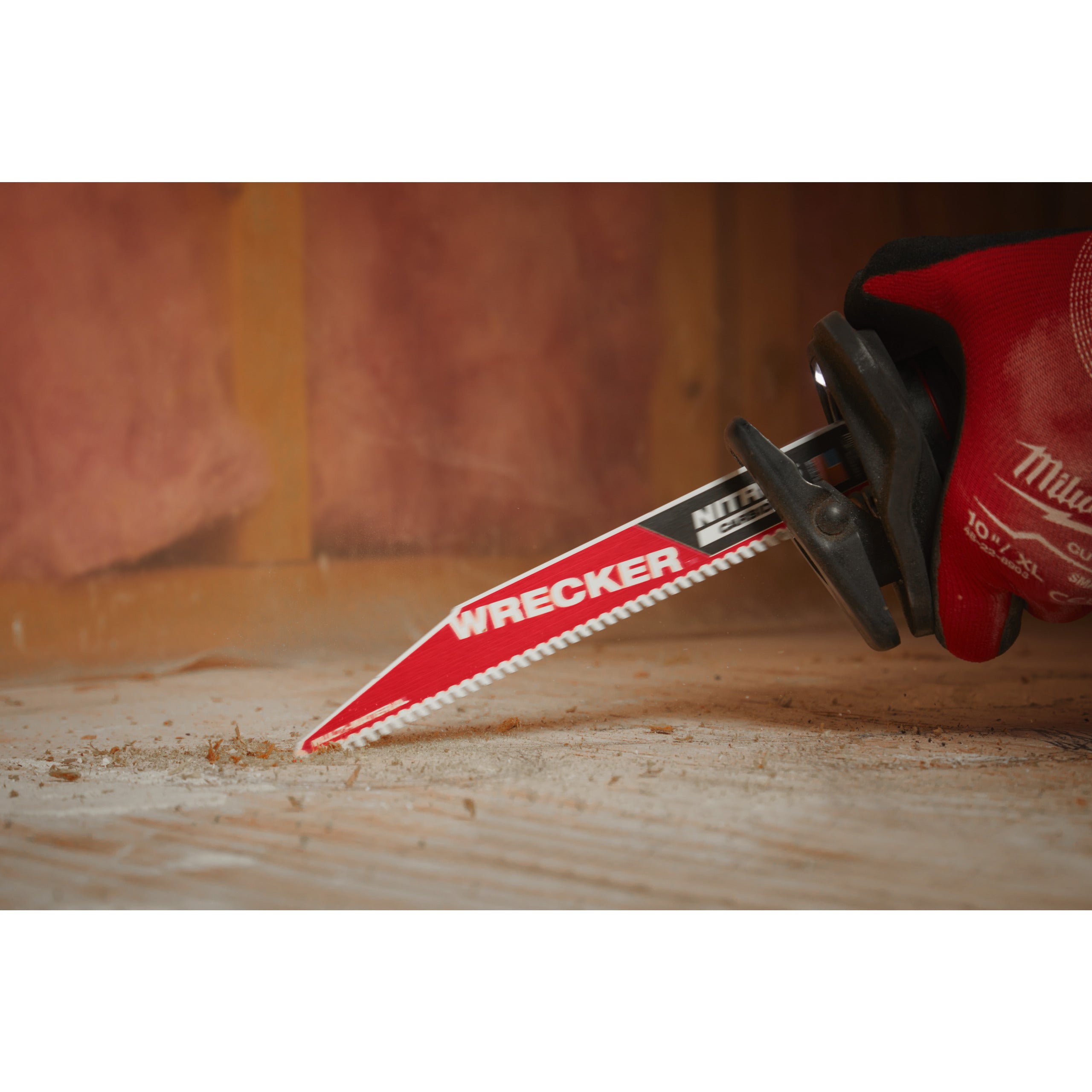 Pânză pentru fierăstrău sabie Sawzall Multi Material WRECKER™ cu NITRUS CARBIDE™ Milwaukee TCT WRECKER NITRUS 300mm x 6 Tpi, cod 48475573