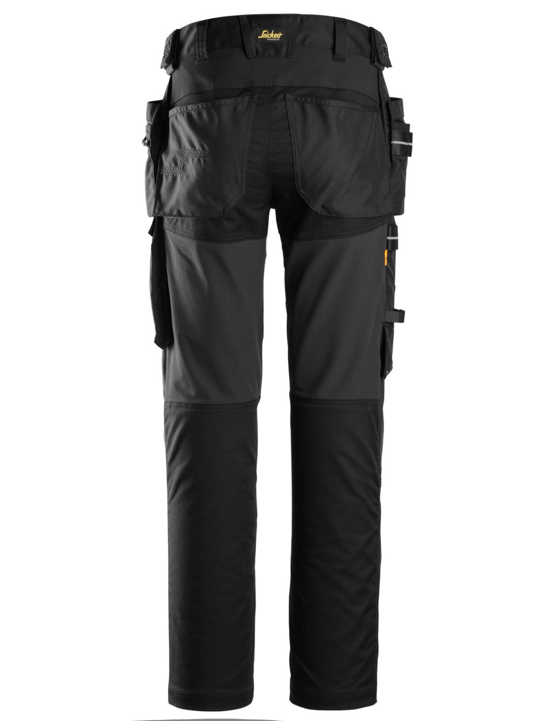 Pantaloni de lucru cu genunchiere integrate & buzunare holster, Snickers Workwear, AllroundWork, 6590, Black/Black