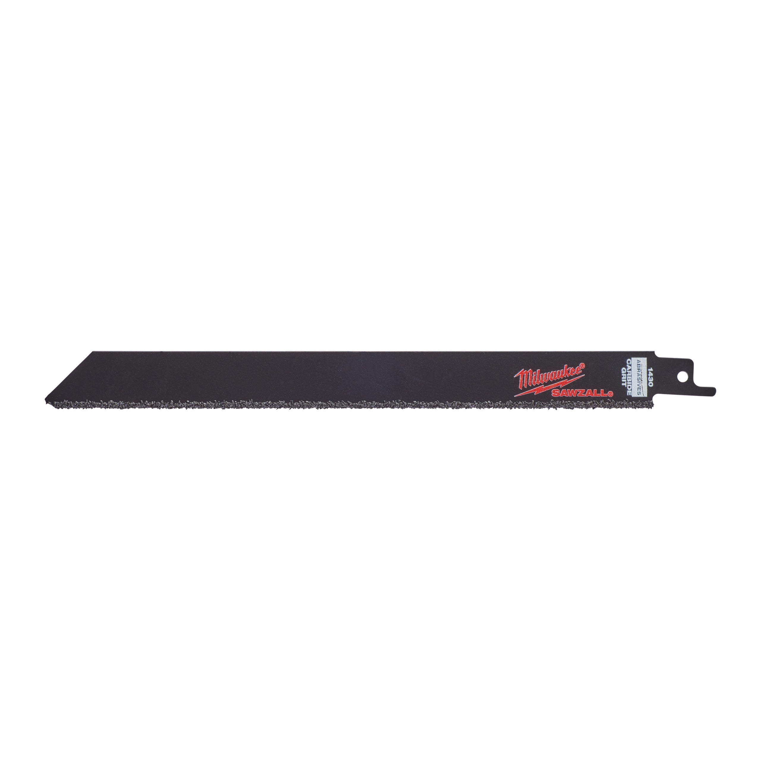 Pânză pentru fierăstrău sabie Sawzall Aplicații speciale: fontă / materiale abrazive / fibră de sticlă Milwaukee 230mm x Carbide Grit, cod 48471430