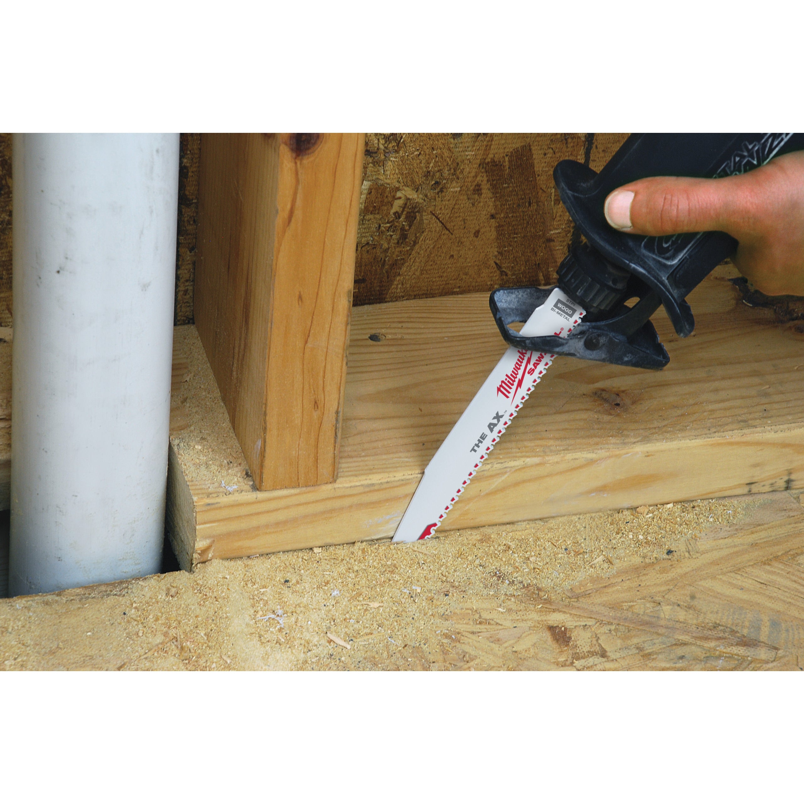 Pânză pentru fierăstrău sabie Sawzall Heavy Duty AX™ pentru lucrări de demolare Milwaukee AX 230mm x 5 Tpi, cod 48475026