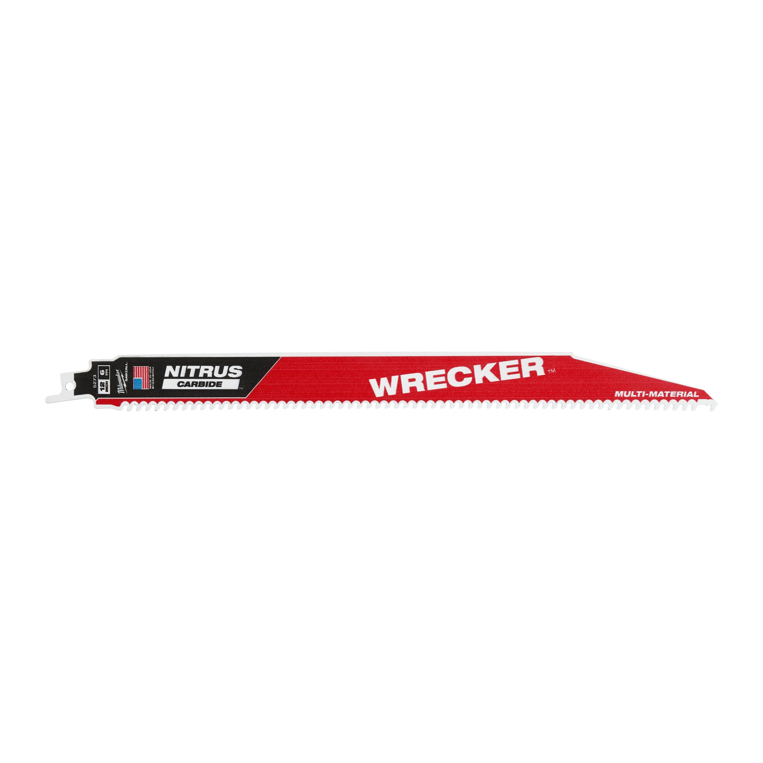 Pânză pentru fierăstrău sabie Sawzall Multi Material WRECKER™ cu NITRUS CARBIDE™ Milwaukee TCT WRECKER NITRUS 300mm x 6 Tpi, cod 48475573