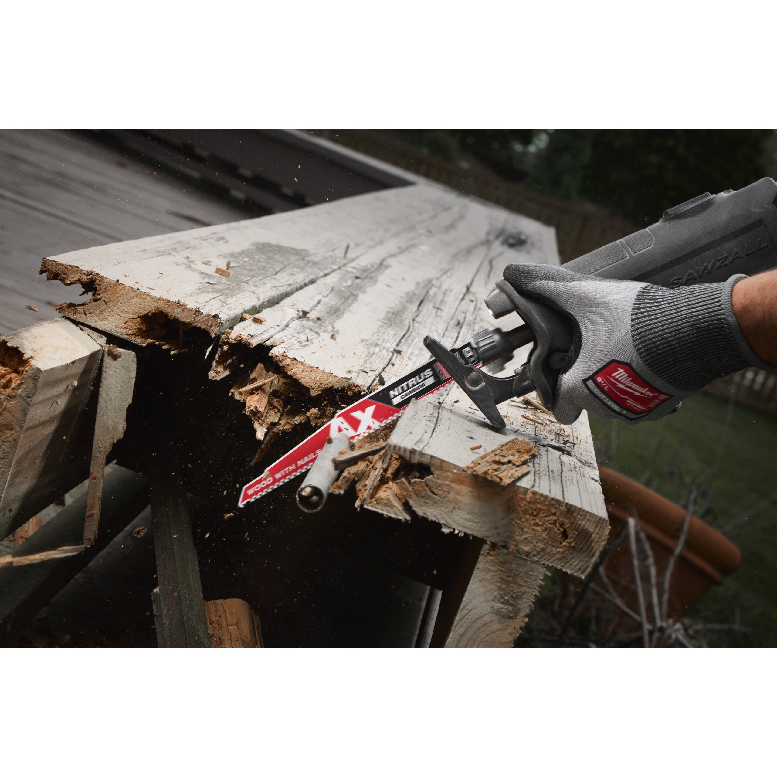 Pânză pentru fierăstrău sabie Sawzall Pânză AX™ cu dinți NITRUS CARBIDE™ - 150 mm - 1 buc. Milwaukee TCT AX NITRUS 150x5, cod 48477251