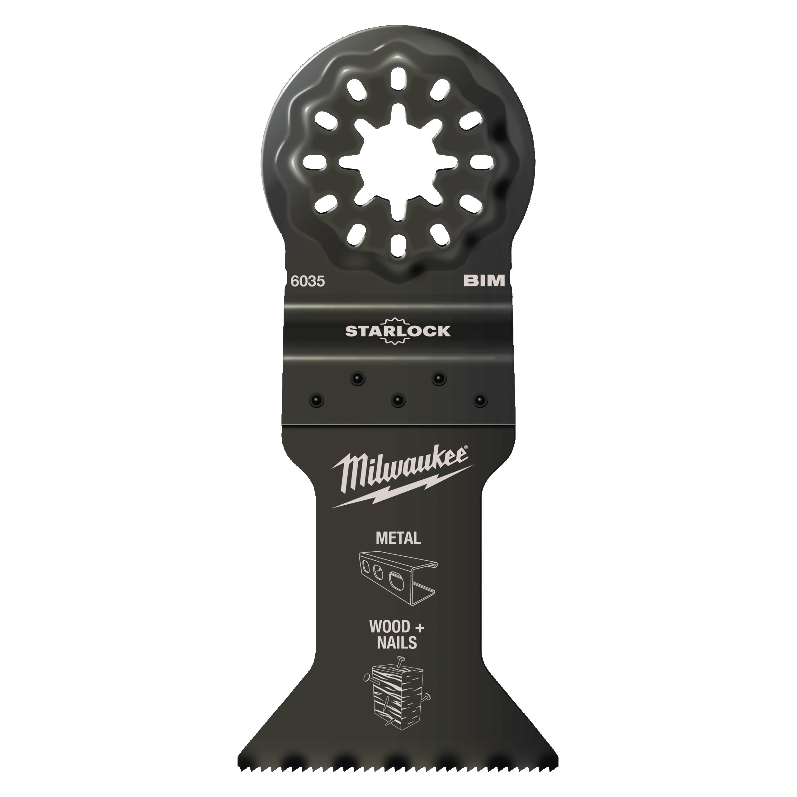 Pânză pentru mașină multifuncțională multimaterial Milwaukee Wood & Nails Bi-Metal 65mm Plunge Blade, cod 48906527