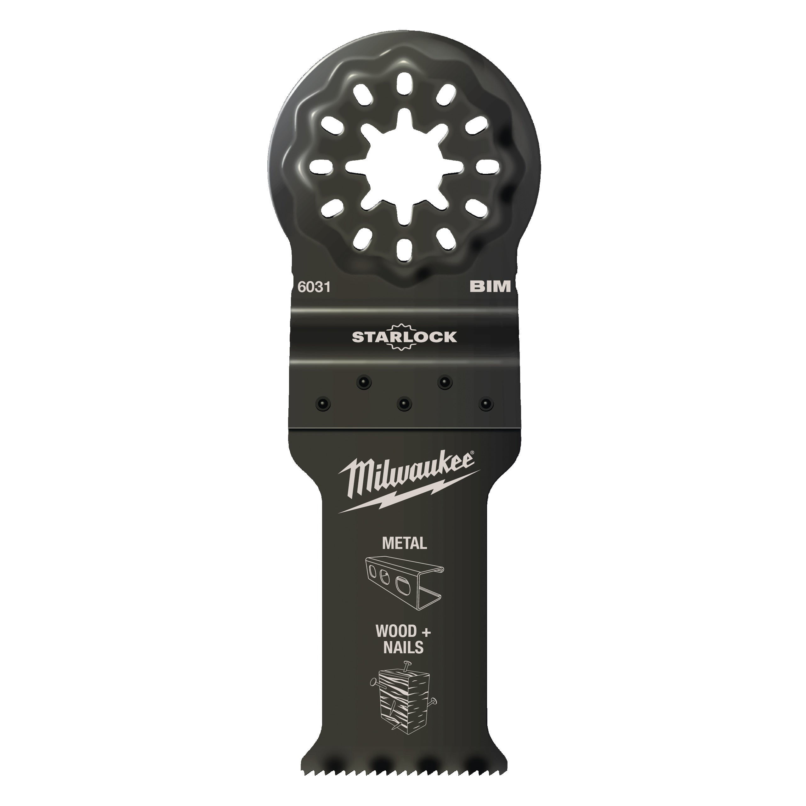 Pânză pentru mașină multifuncțională multimaterial Milwaukee Wood & Metal Bi-Metal 28mm Plunge Blade, cod 48906531