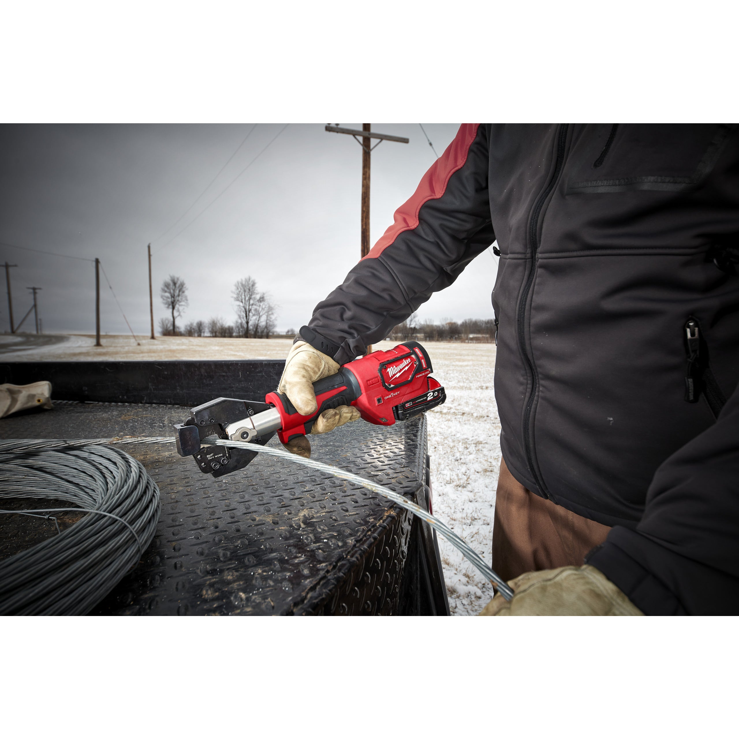 Lamă pentru tăiat cabluri și țevi pentru Milwaukee EHS guy wire/steel wire cutting jaw including blades HCC & ONEHCC, cod 49162777