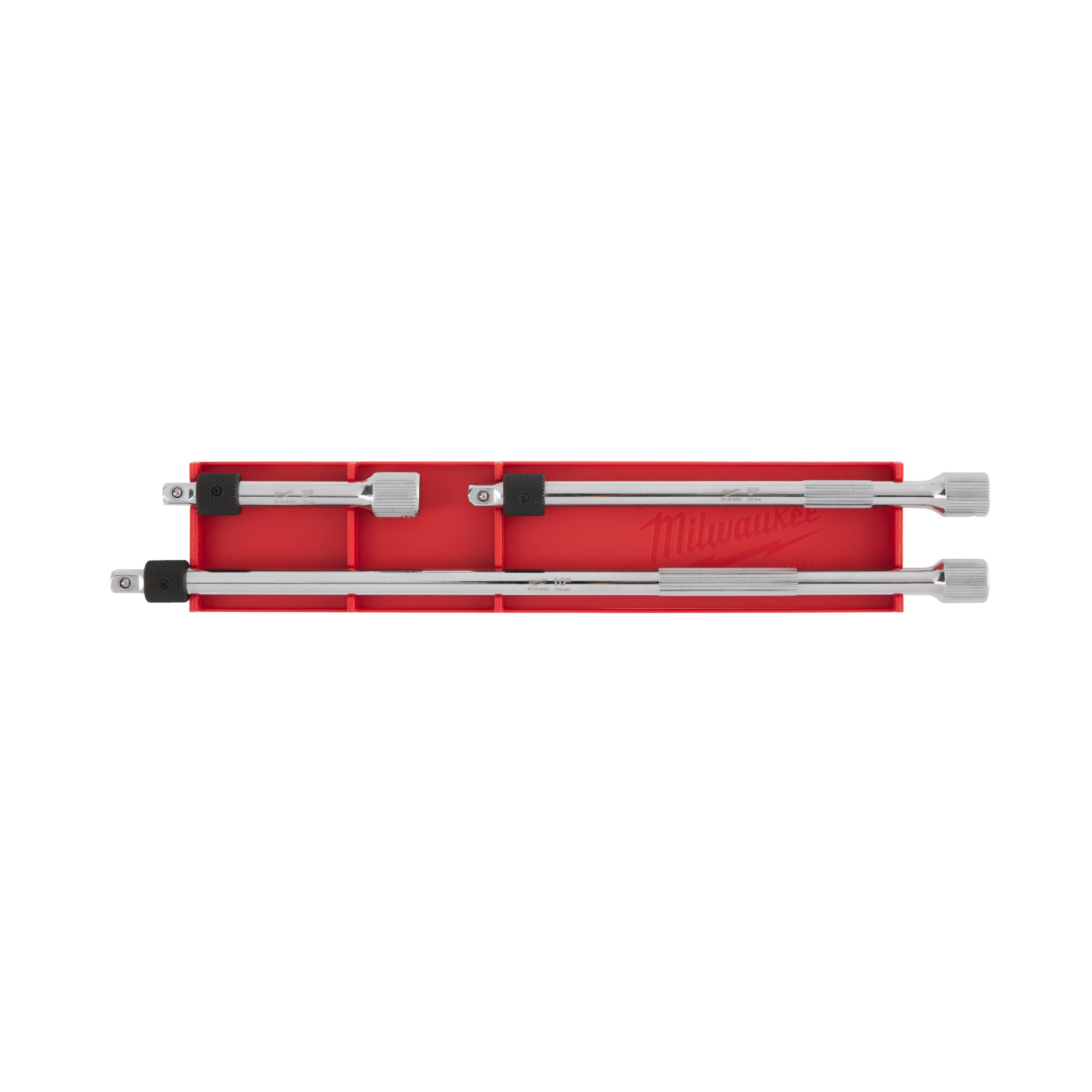 Set prelungitoare ¼″ cu blocare Milwaukee 1/4" Drive Locking Extension Set, cod 4932480643