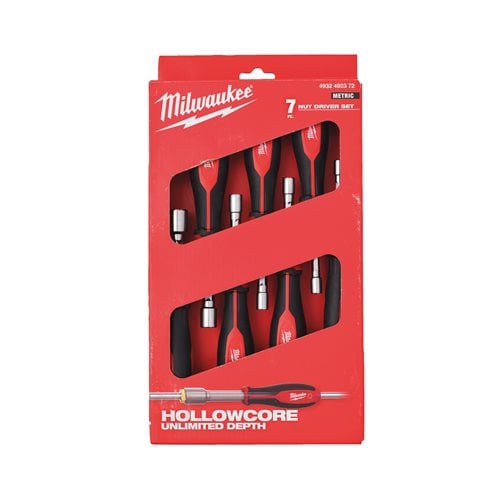 Set Milwaukee 7 șurubelnițe cu cap hexagonal HollowCore™, cod 4932492372