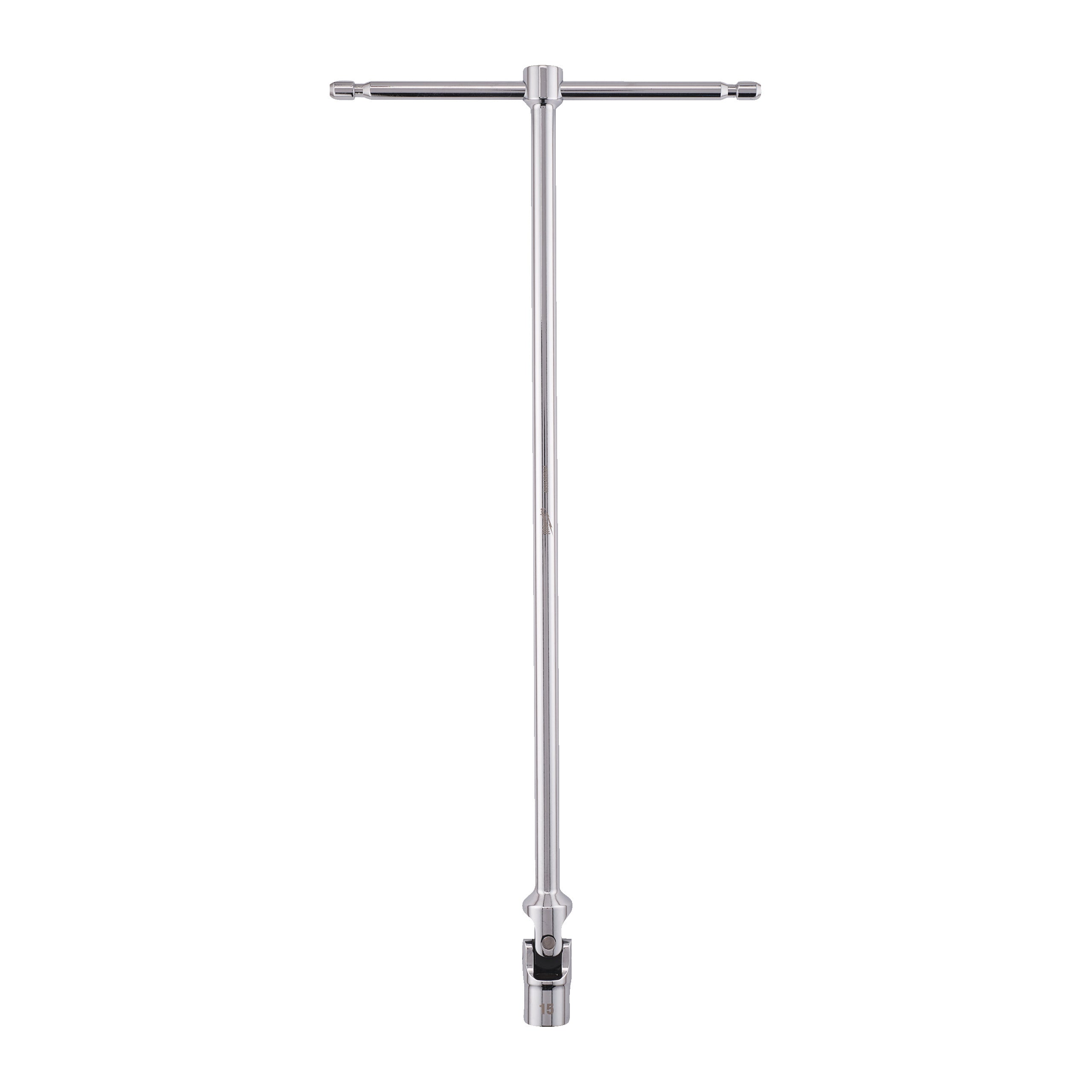 Cheie cu mâner T și cap pivotant Hex Milwaukee T-bar handle with swivel socket Hex 15mm, cod 4932492684