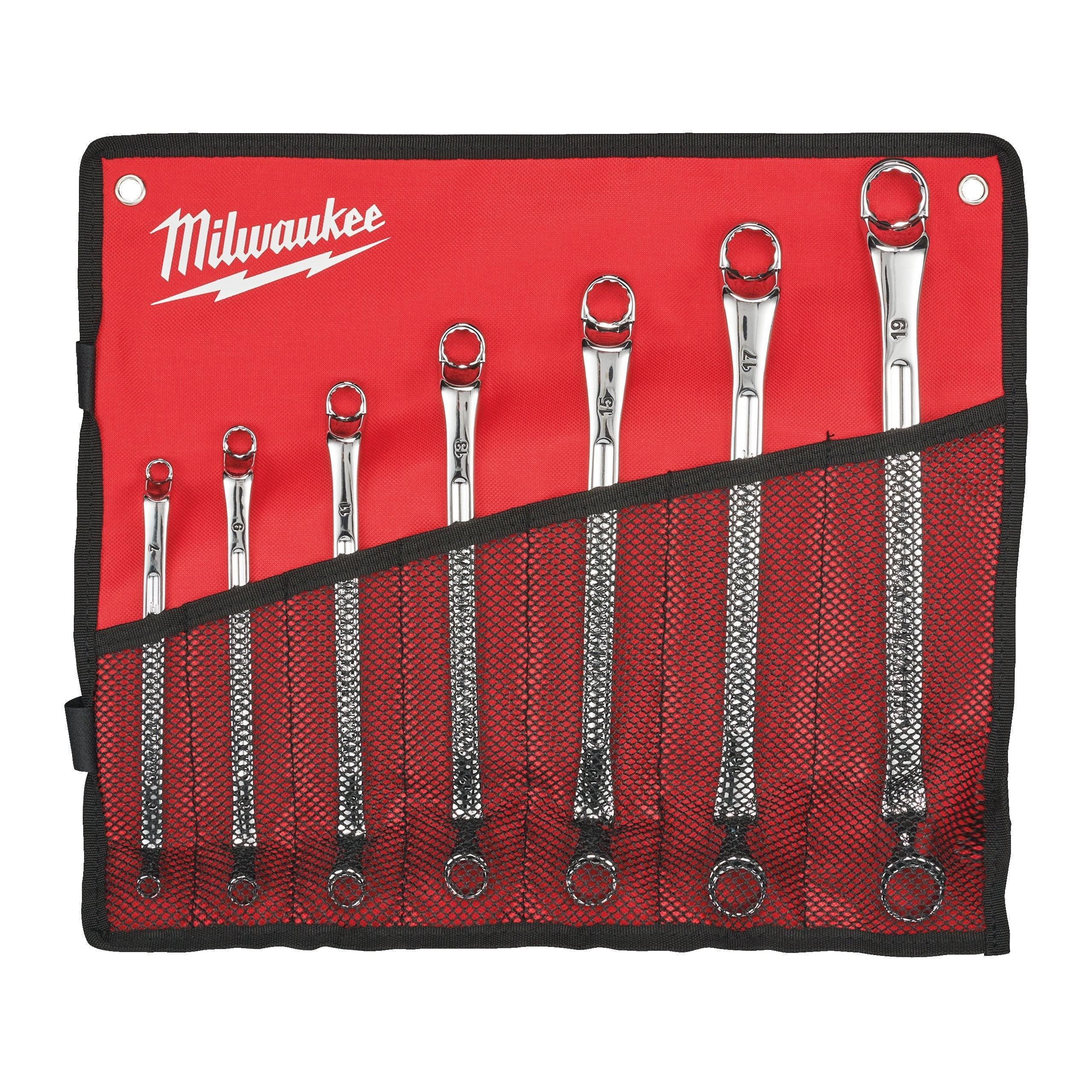 Set chei combinate (inelare cu cot) OFFSET SPANNER - 7 buc, Milwaukee cod 4932492737 - BIG STORE (Dynamic Tools SRL)