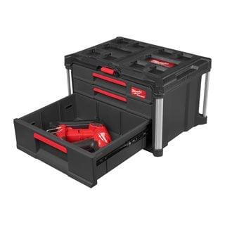 Set PACKOUT 2+1 cu sertare, Milwaukee, cod 4932493190 - BIG STORE (Dynamic Tools SRL)