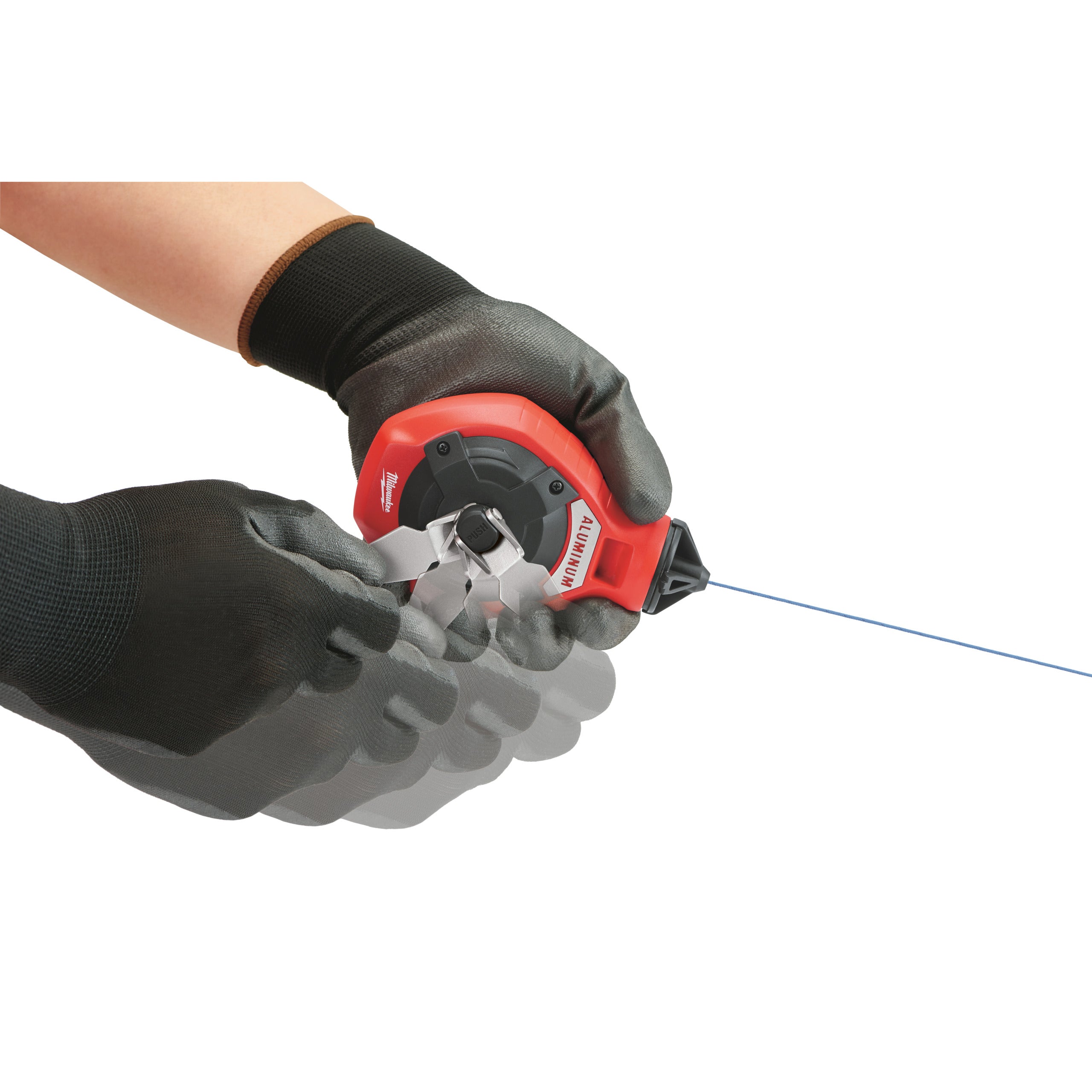 Trasor cu sfoară Fine Line Milwaukee Fine Line Chalk Reel & Blue Chalk Refill, cod 4932493814