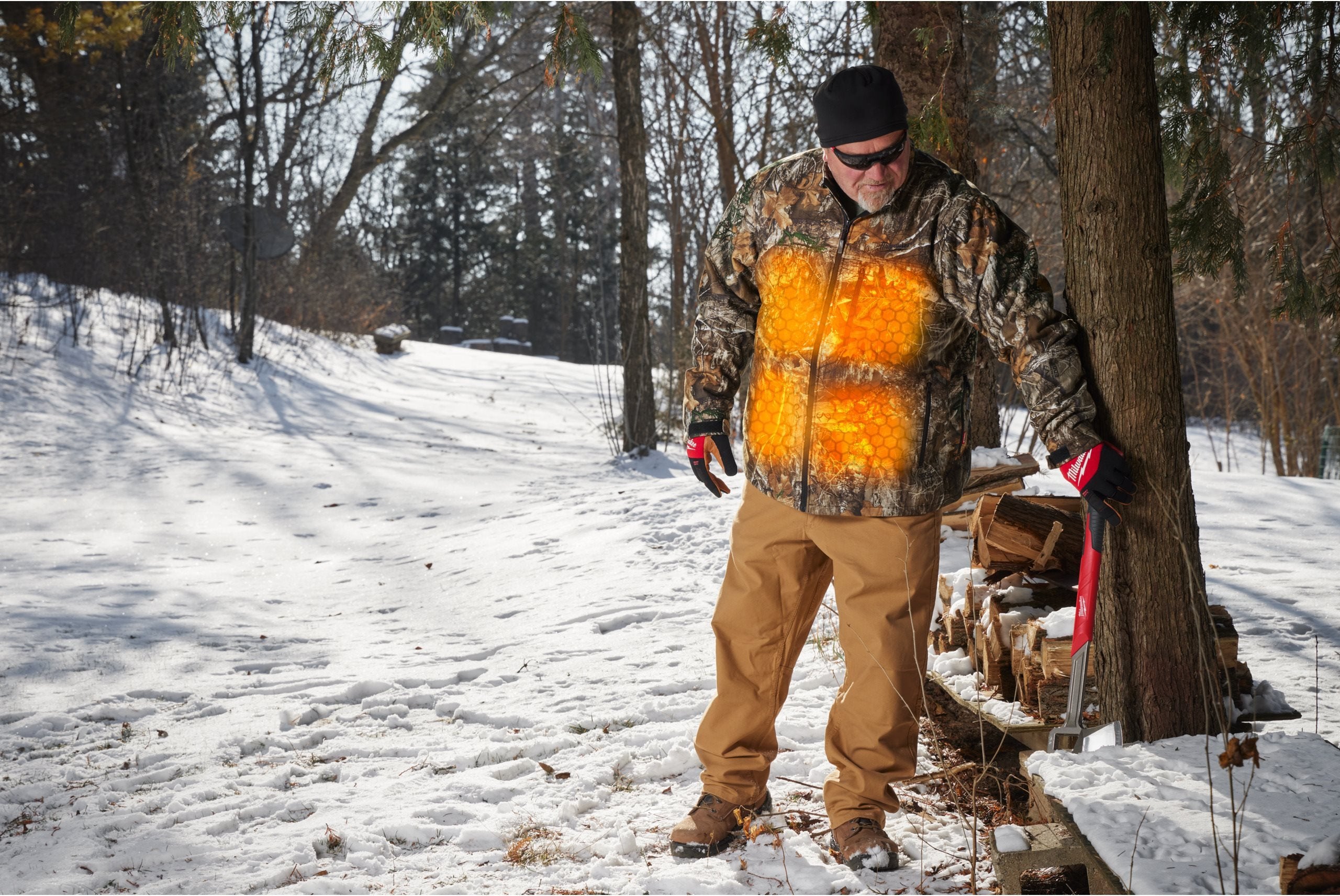 Jachetă încălzită Milwaukee M12 HJCAMO7-0, HEXON HEAT TECHNOLOGY™, camuflaj
