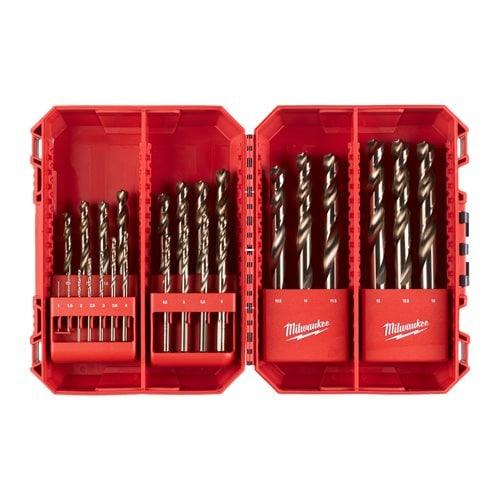 Set 25 burghie pentru metal Milwaukee RED COBALT HSS Ground, cod 4932493868 - BIG STORE (Dynamic Tools SRL)