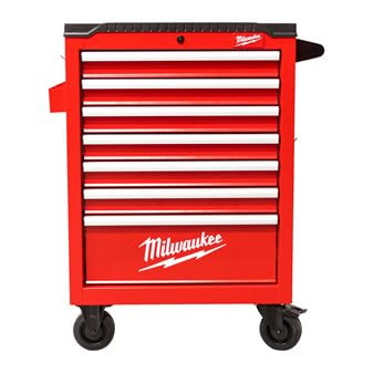 Dulap de scule mobil Milwaukee TOOLGUARD™, 7 sertare, metalic, 78 cm, dotat cu scule, variantă EU, cod 4932493817