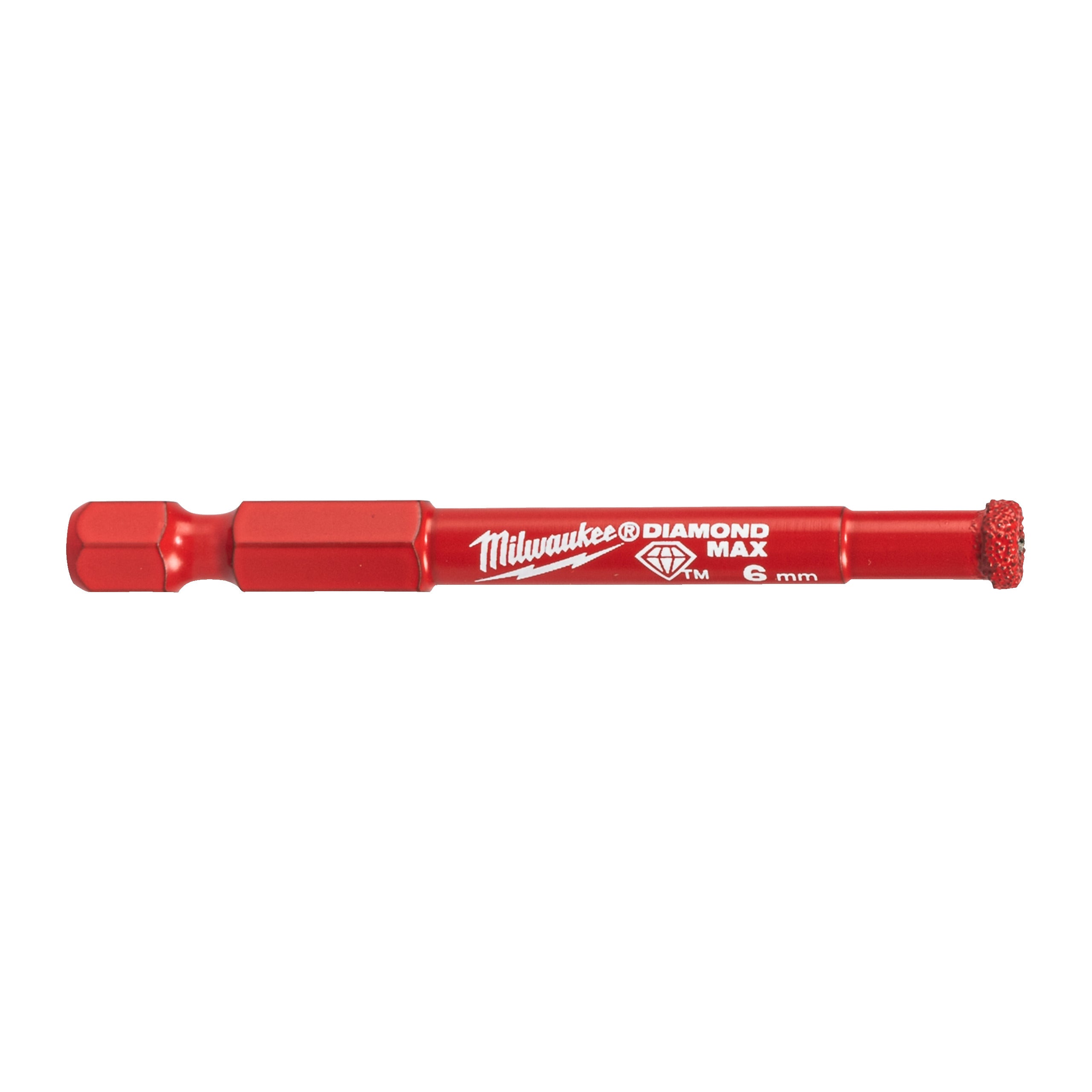 Carotă diamantată Burghie DIAMOND MAX™ ¼″ pentru găurire umedă Milwaukee 6 mm ¼" Hex, cod 4932498342
