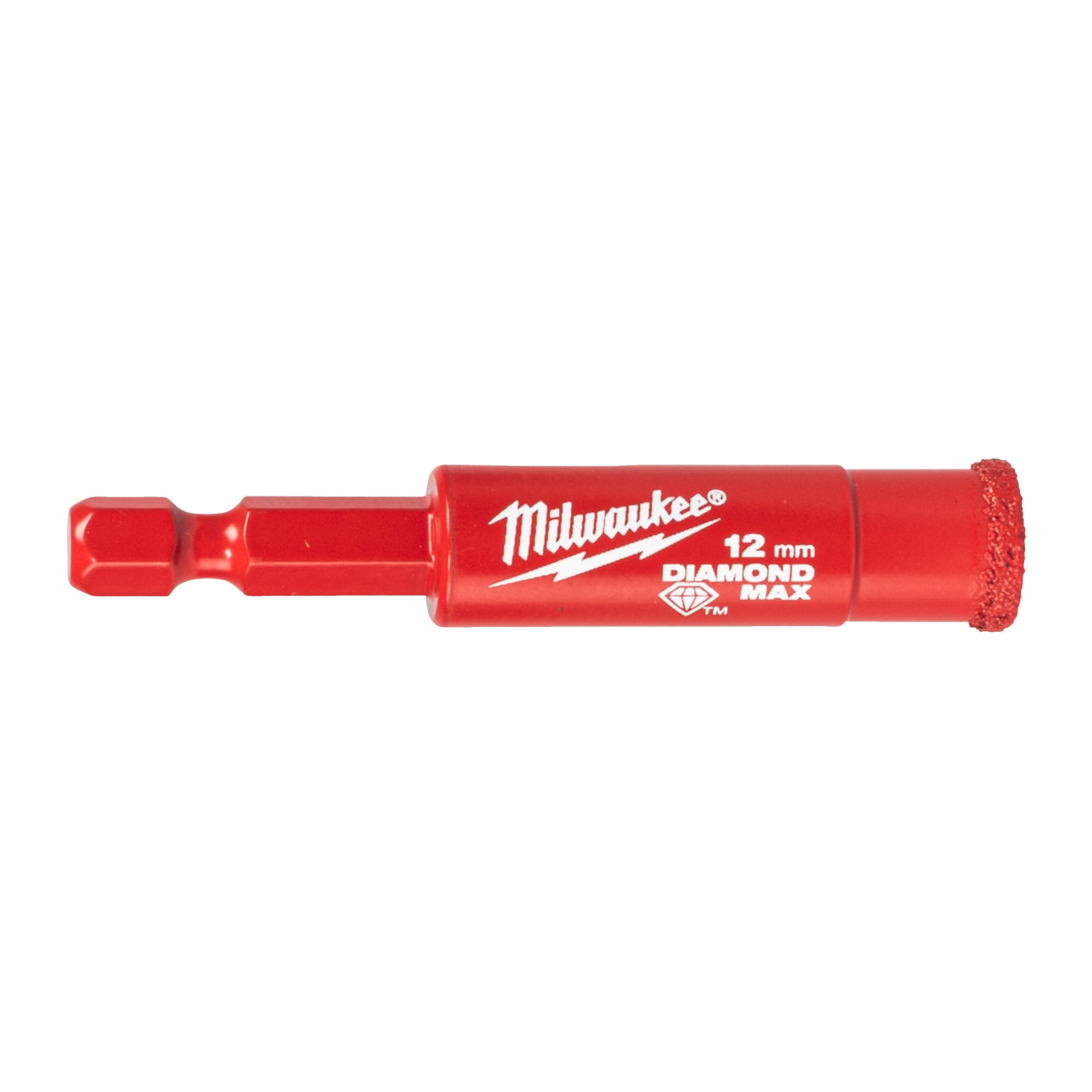 Carotă diamantată Burghie DIAMOND MAX™ ¼″ pentru găurire umedă Milwaukee 12 mm ¼" Hex, cod 4932498345