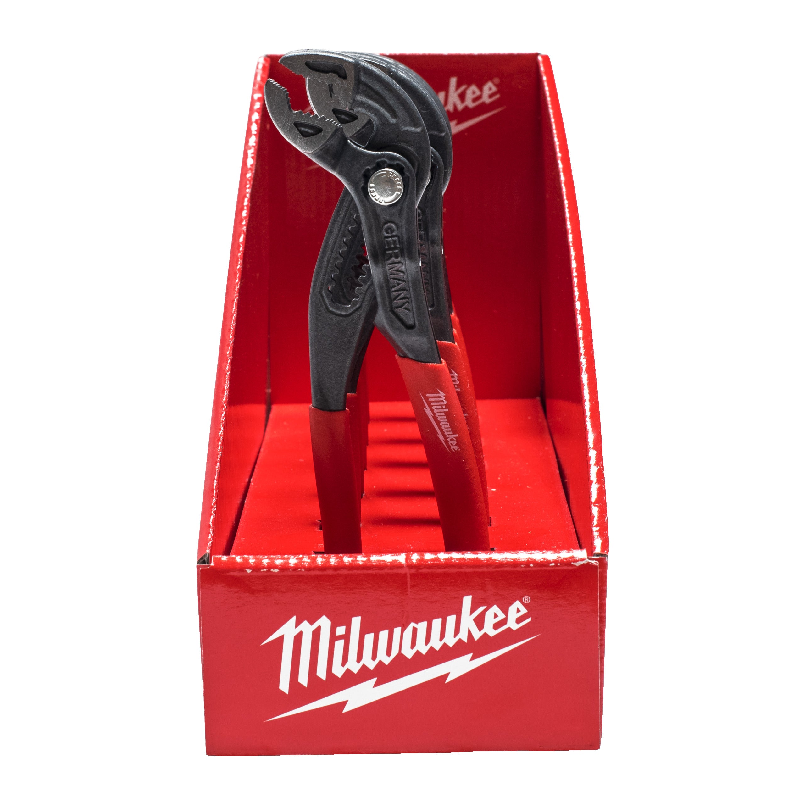 Clește 180 mm pentru pompa de apă - stand tejghea Milwaukee Water pump plier 180mm Counter Display, cod 4932498541