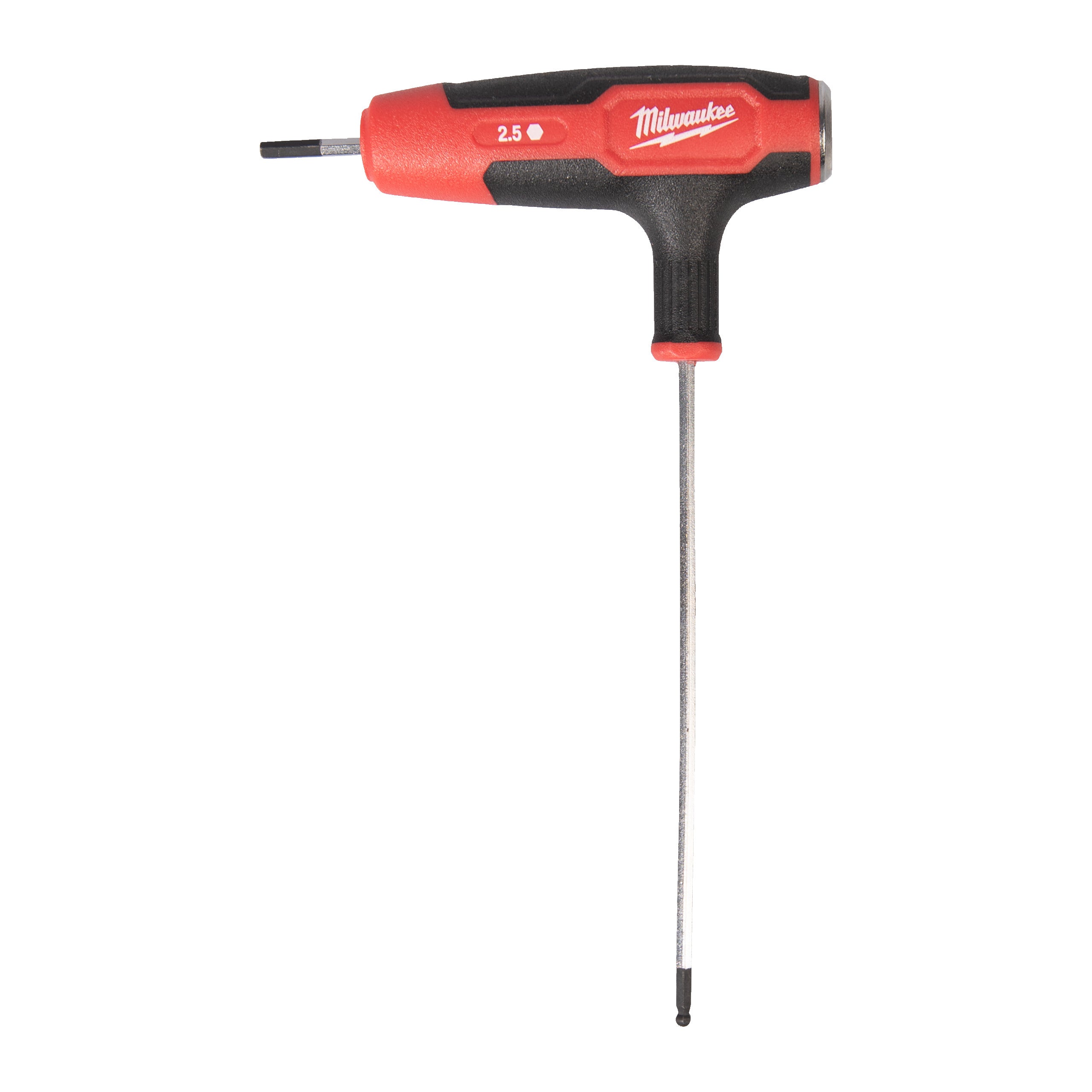 Set chei Hex și Torx Cheie cu mâner în T, Hex Milwaukee 2.5mm Hex Key Wrench with Comfort Grip, cod 4932498679