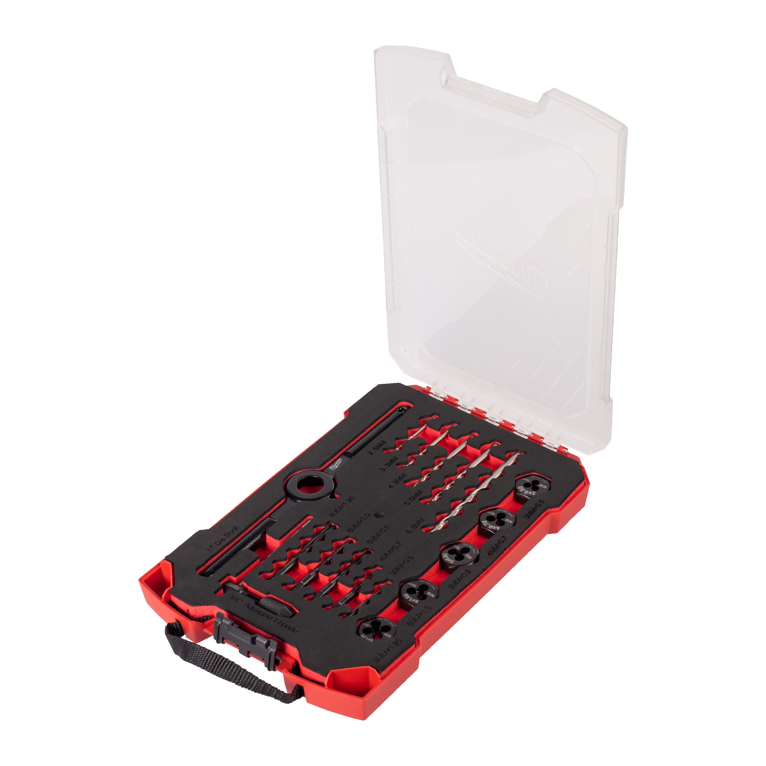 Set tarozi și filiere Set metric 17 buc. filiere și tarozi Milwaukee Tap and Die Metric Set, cod 4932498720