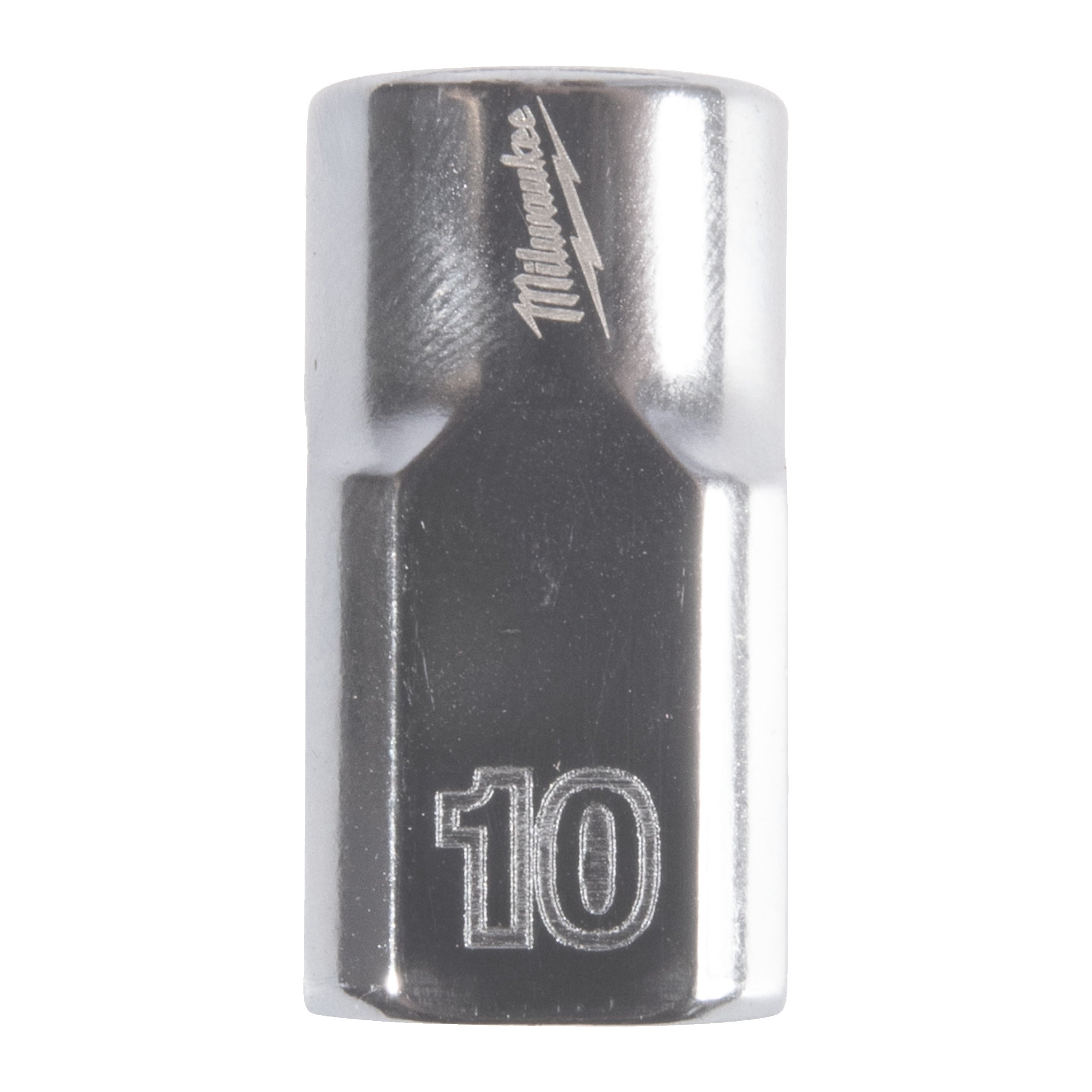 Cheie tubulară ⅜″ metrică, 12 puncte Milwaukee 3/8'' Drive Metric Standard 12-Point Socket - 10mm, cod 4932498802