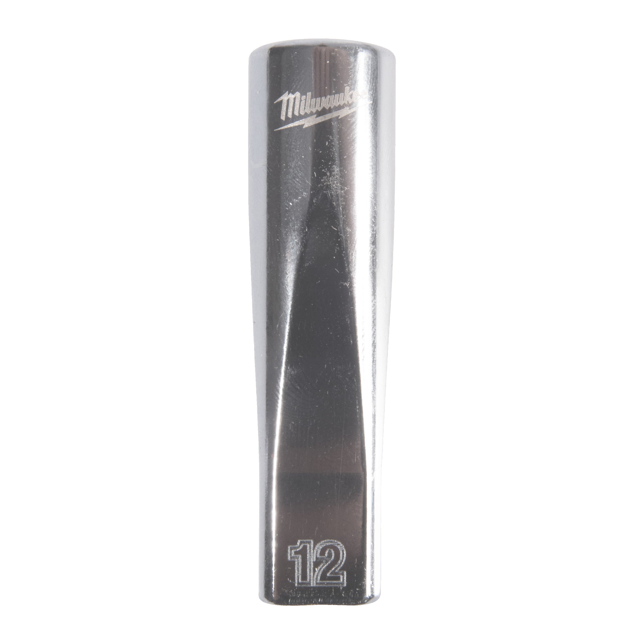 Cheie tubulară lungă ⅜″ metrică, 12 puncte Milwaukee 3/8'' Drive Metric Deep 12-Point Socket - 12mm, cod 4932498816