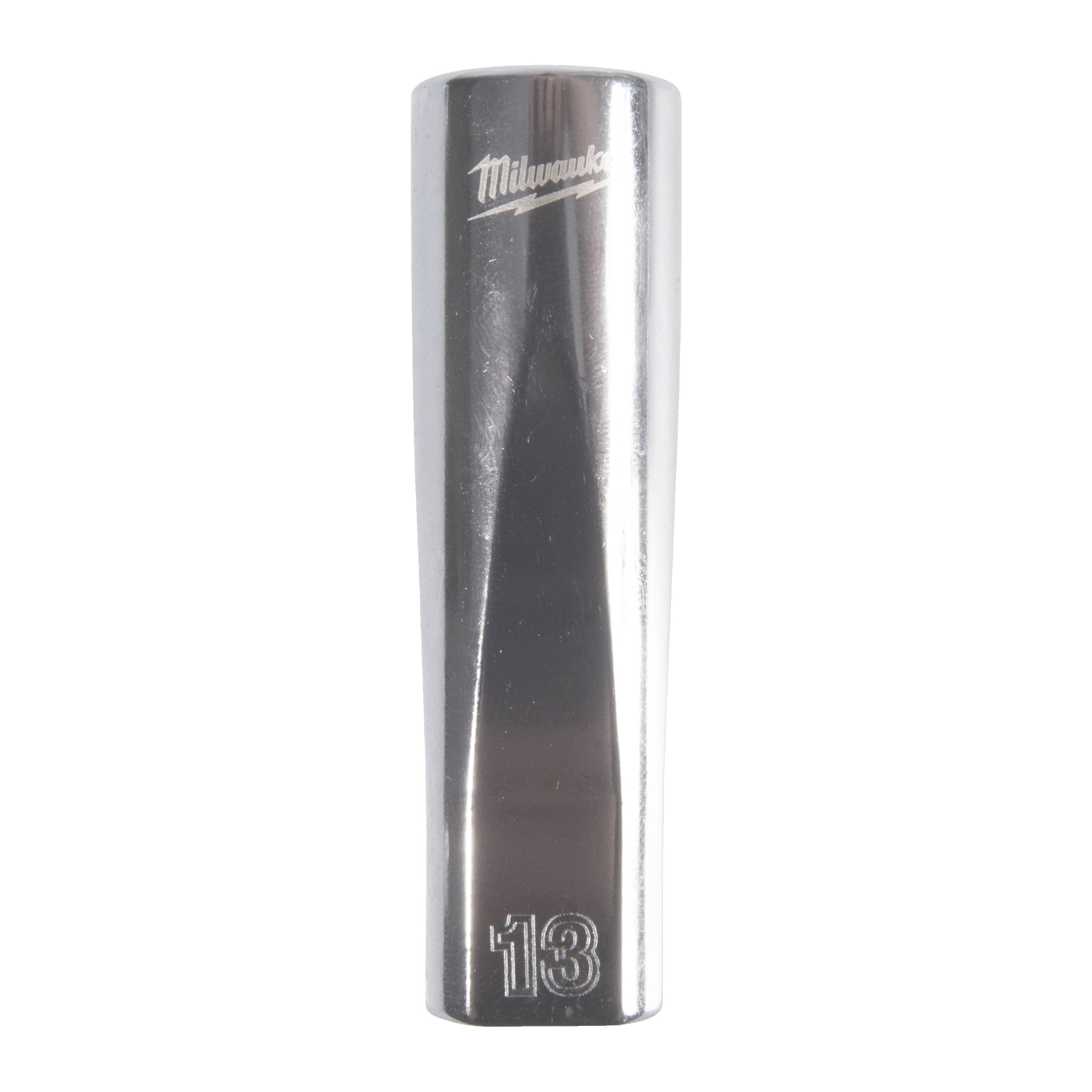 Cheie tubulară lungă ⅜″ metrică, 12 puncte Milwaukee 3/8'' Drive Metric Deep 12-Point Socket - 13mm, cod 4932498817