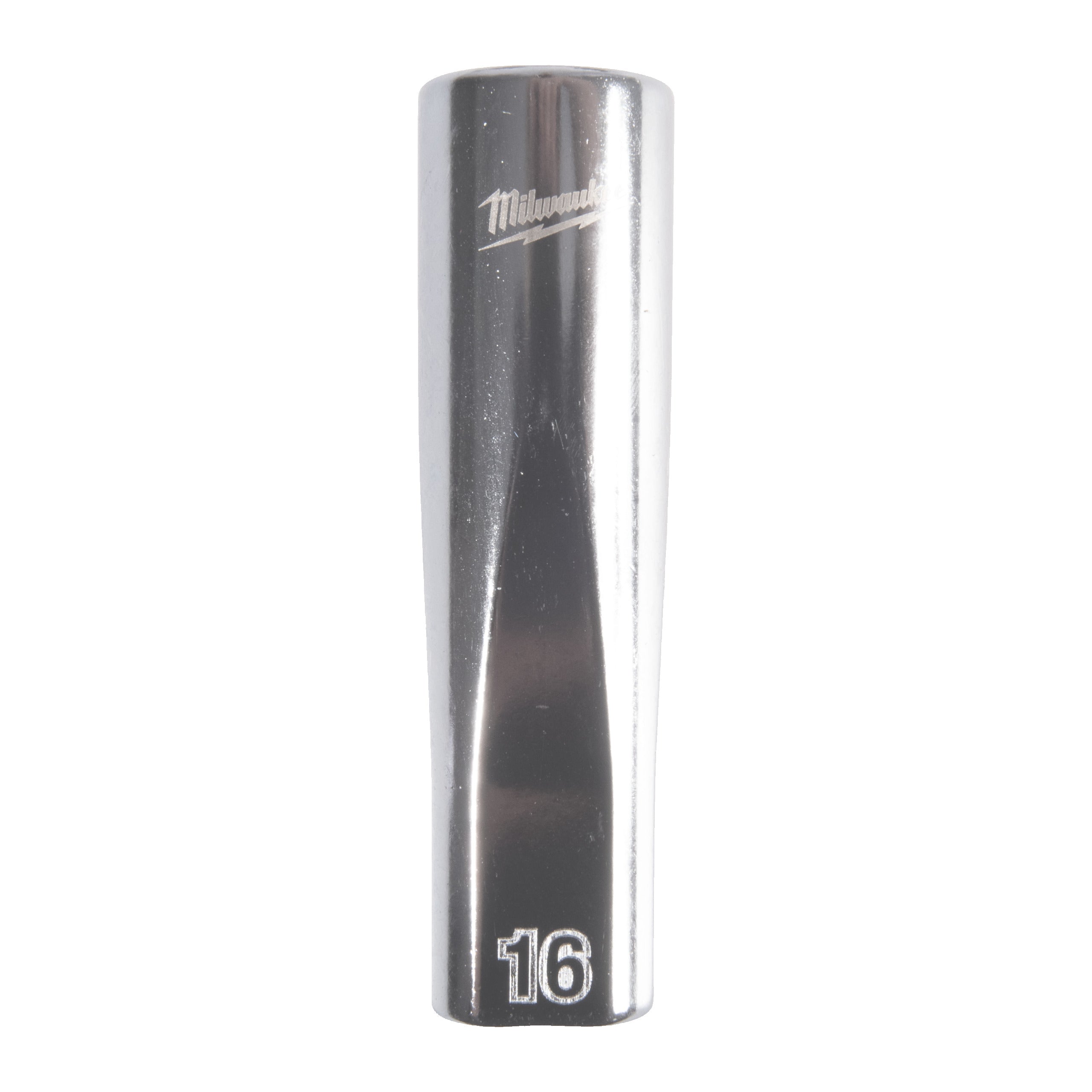 Cheie tubulară lungă ½″ metrică, 12 puncte Milwaukee 1/2'' Drive Metric Deep 12-Point Socket - 16mm, cod 4932498837