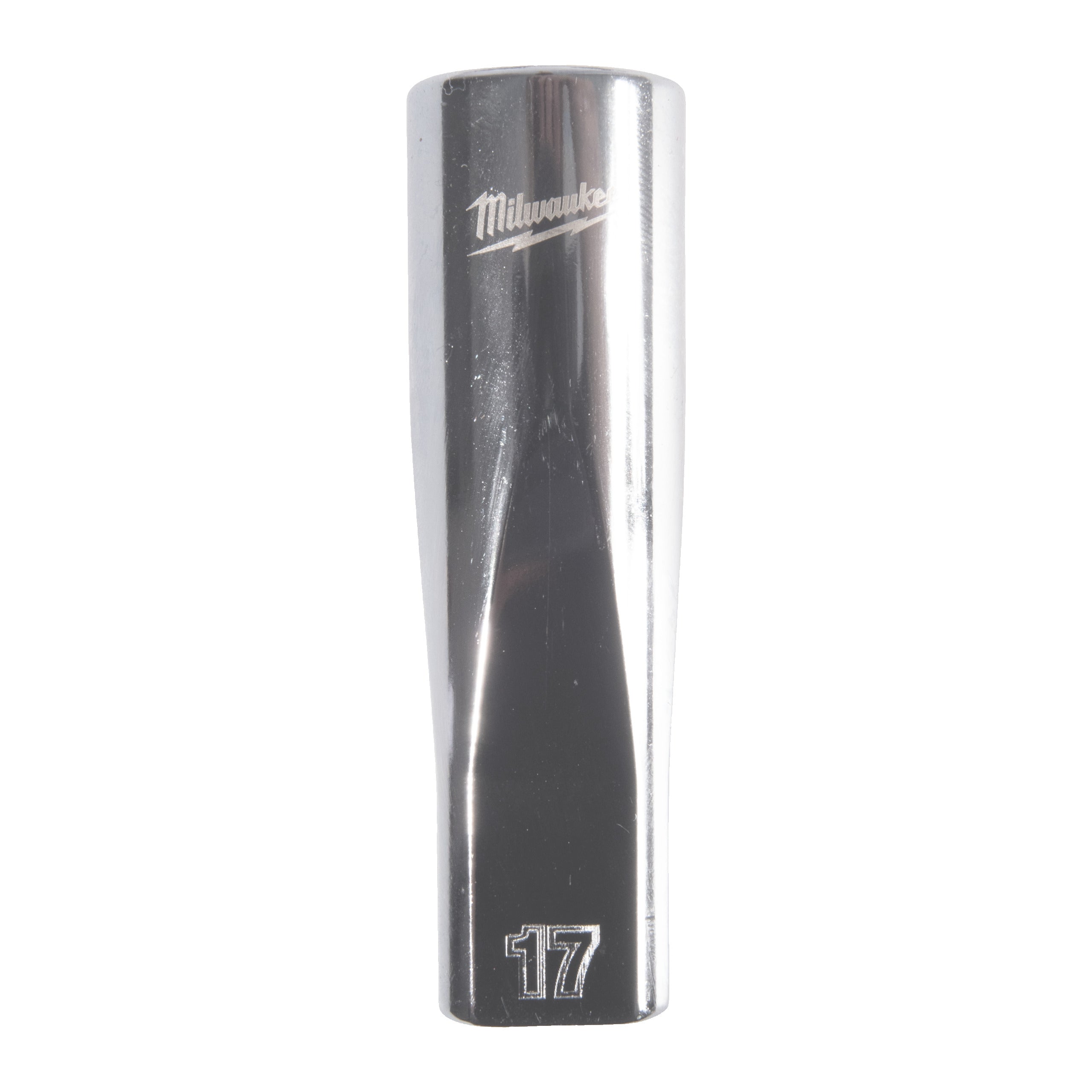Cheie tubulară lungă ½″ metrică, 12 puncte Milwaukee 1/2'' Drive Metric Deep 12-Point Socket - 17mm, cod 4932498838
