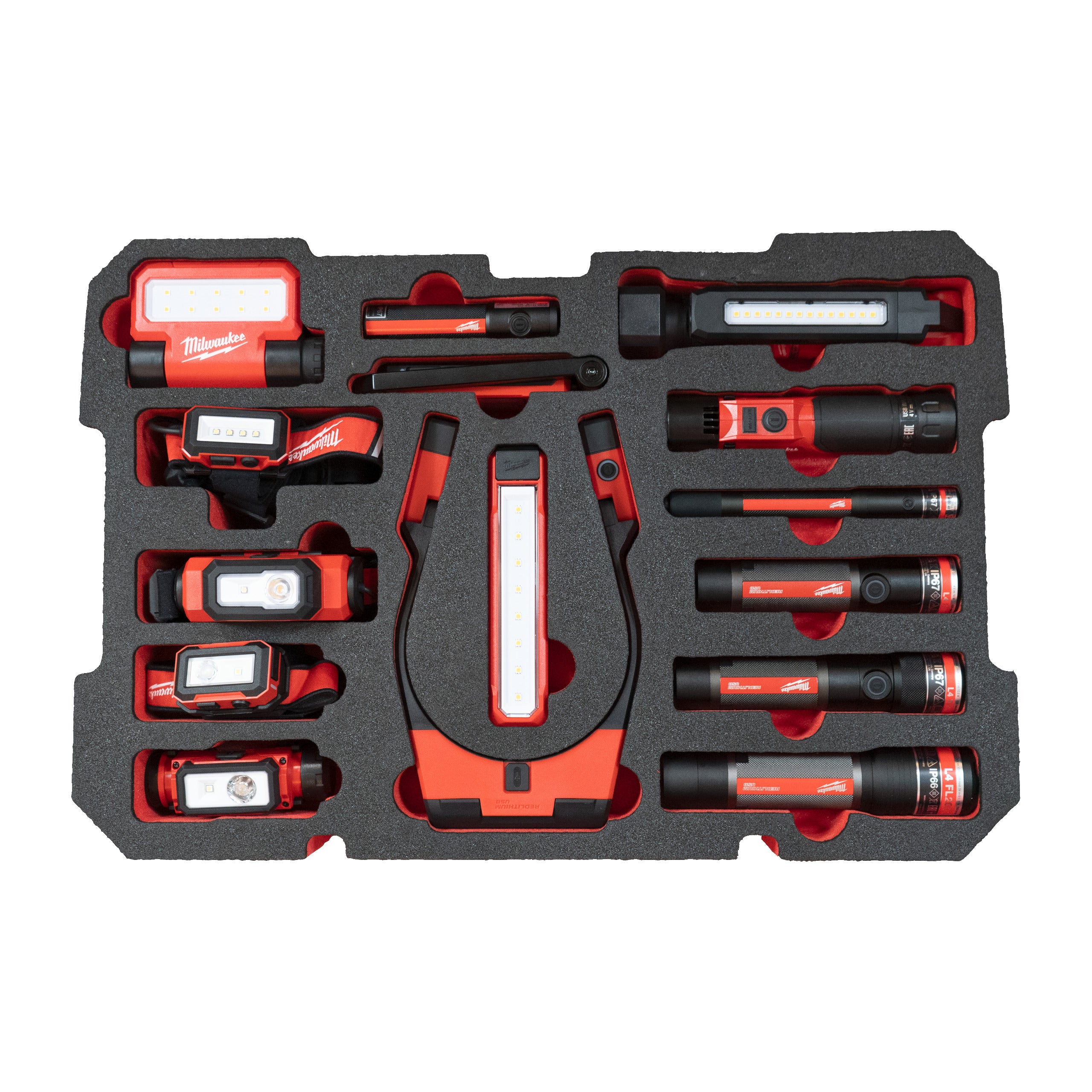 Inserție din spumă PACKOUT™ Milwaukee Empty Lighting Packout Foam Insert, cod 4932499006