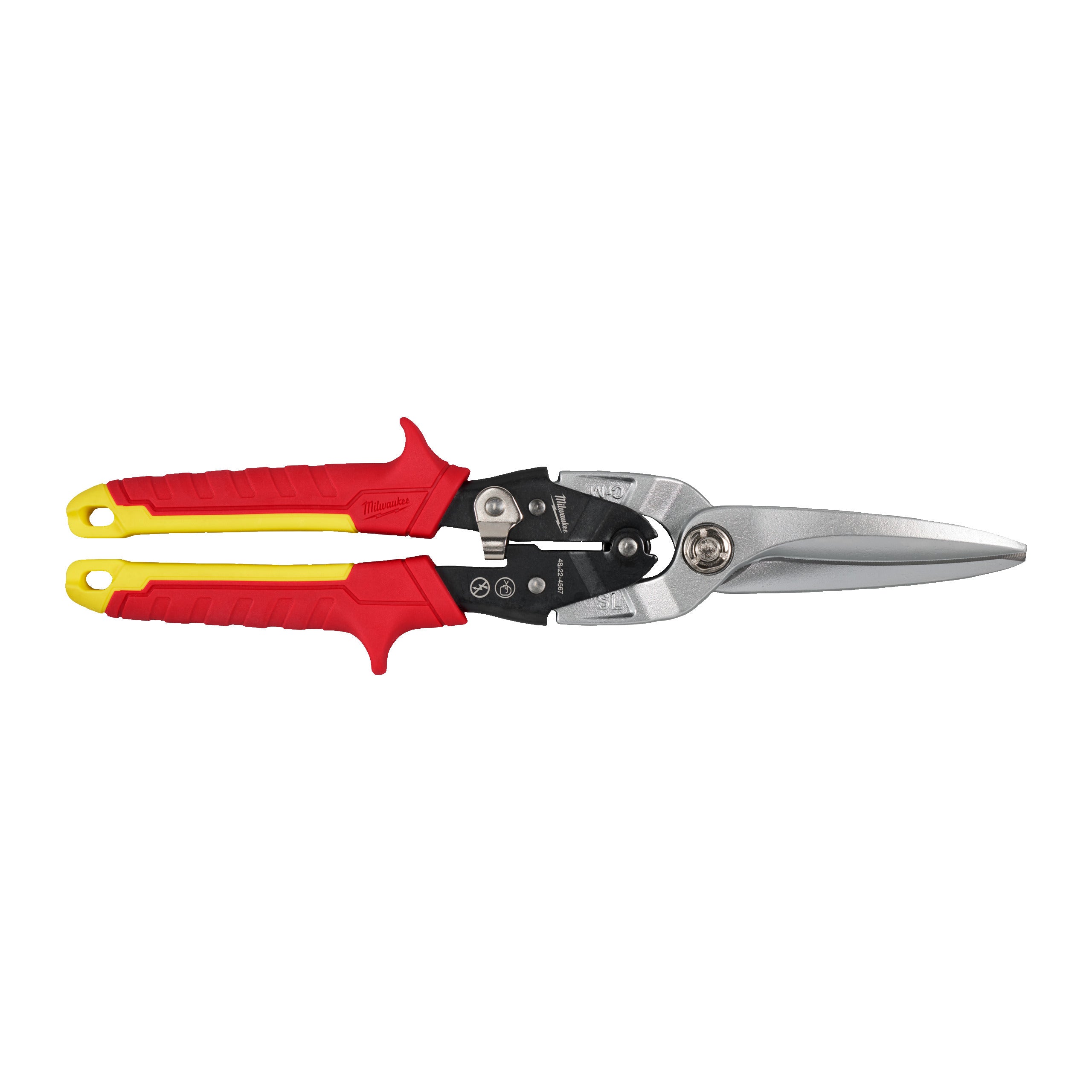 Foarfecă cu fălci lungi cu tăietură dreaptă Milwaukee AVIATION SNIPS, cod 4932499021