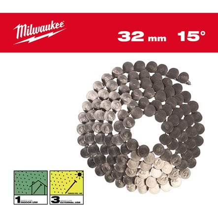 Cuie Milwaukee 15Deg RH 3.05x32mm/RS/Inox-2160, cod 4932499328