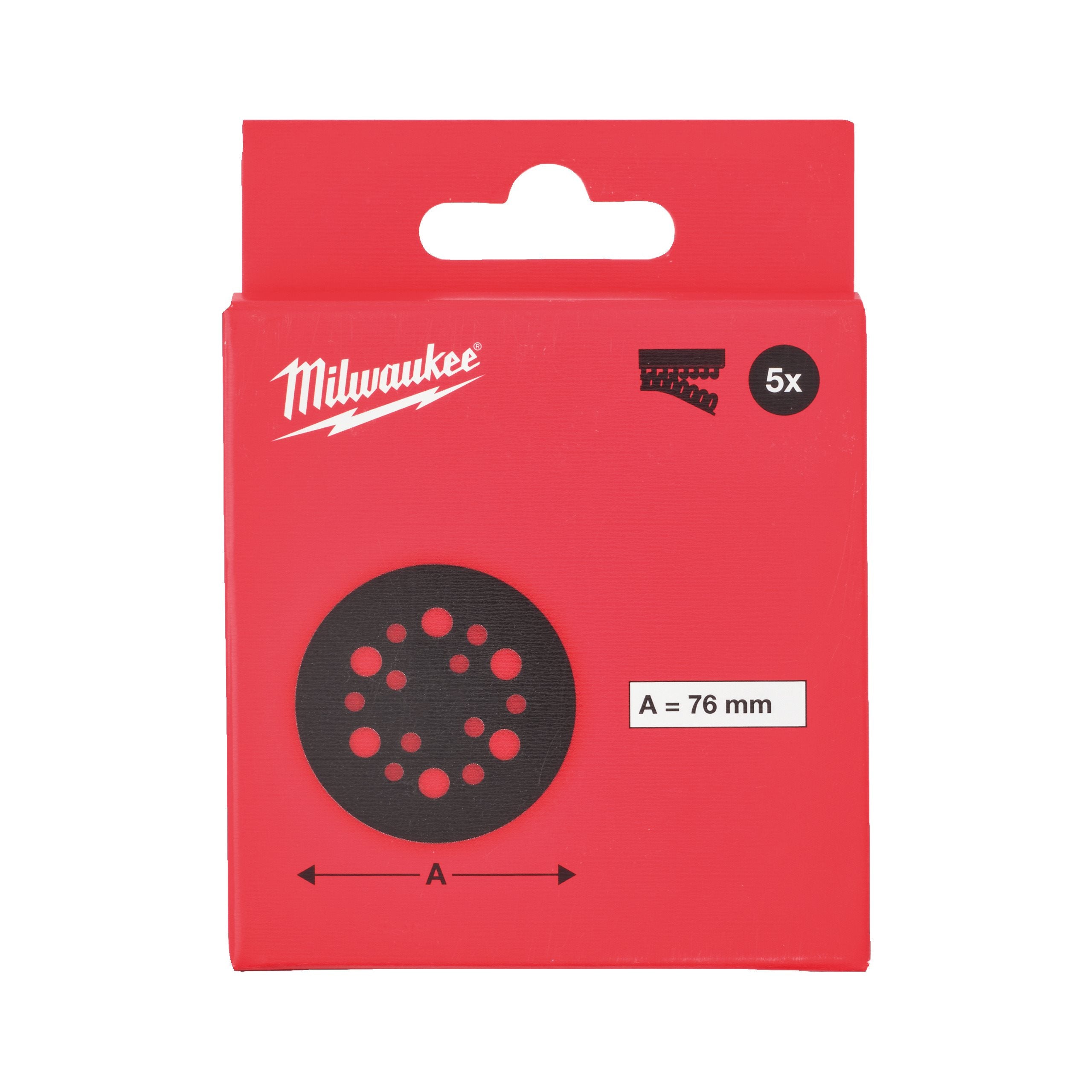 Interfață Milwaukee protecție burete 76 mm - 5 buc, cod 4932499375